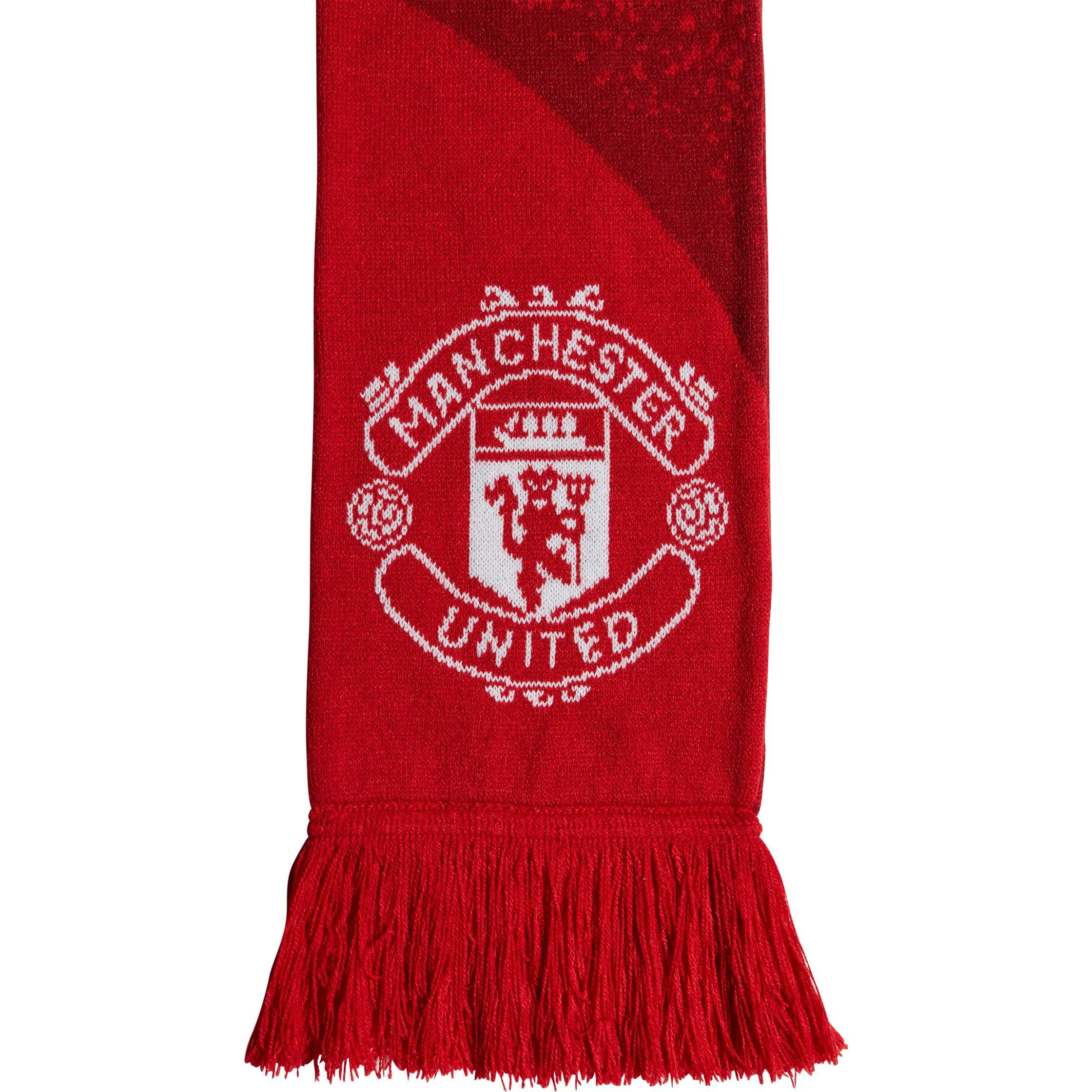 Mufc Red - adidas - Mufc Scarf Football Scarve Unisex Adults - 3