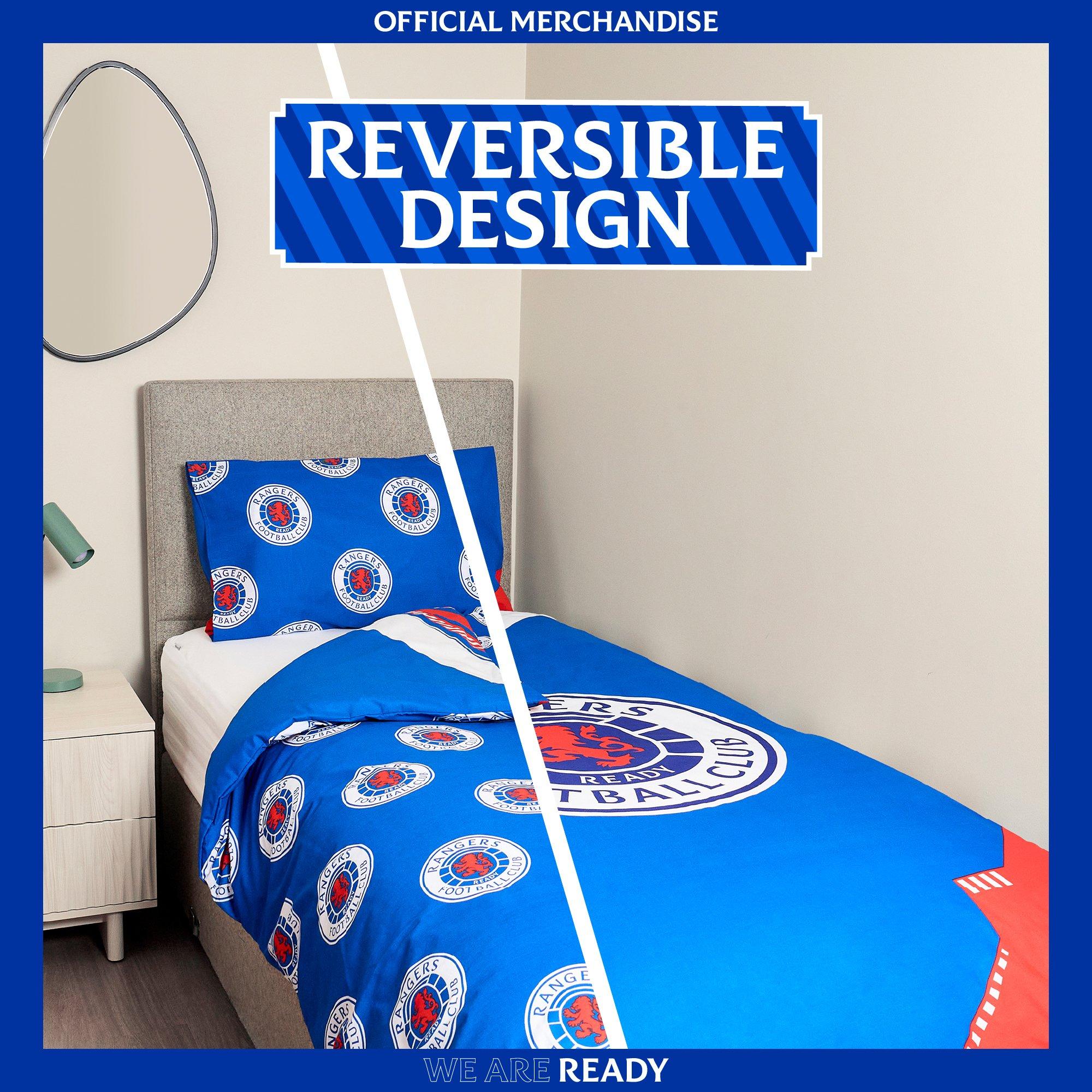 Rangers FC - Team - Football Officially Licensed Single Bedding Set - 2