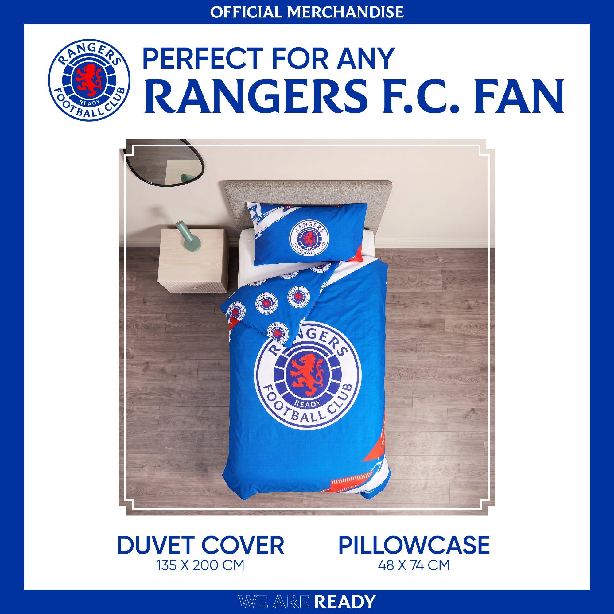 Rangers FC - Team - Football Officially Licensed Single Bedding Set - 4