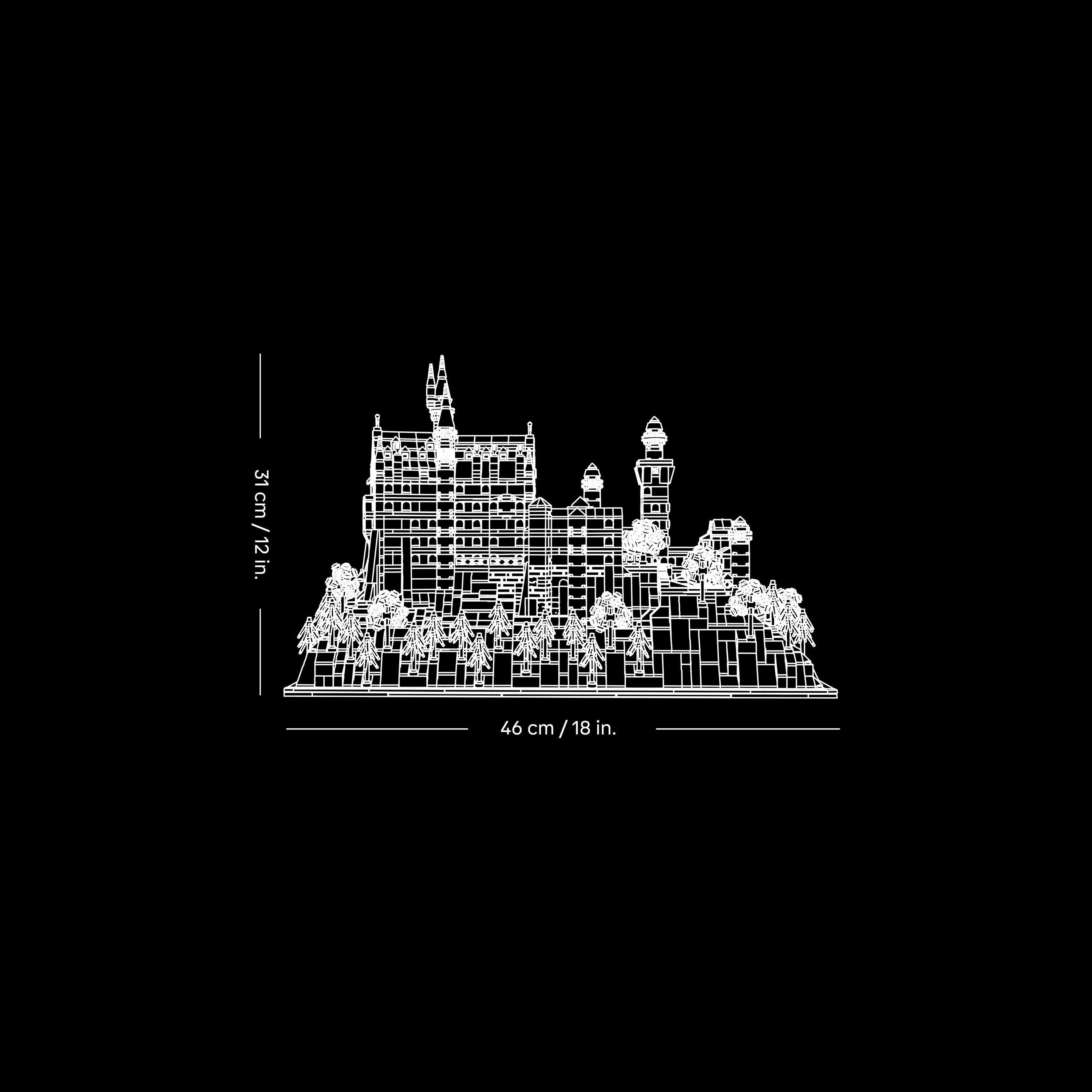TBC - LEGO - LEGO® Architecture 21063 Neuschwanstein Castle Collectible Model Kit for Adults - 8