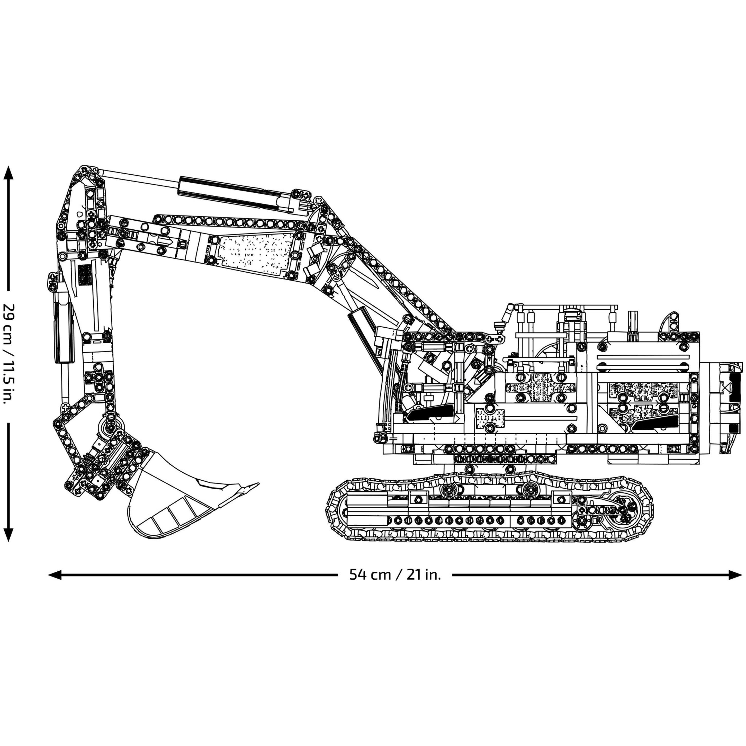 Volvo EC500 - LEGO - LEGO® Technic 42215 Volvo EC500 Hybrid Excavator Set Gift for Adults - 8