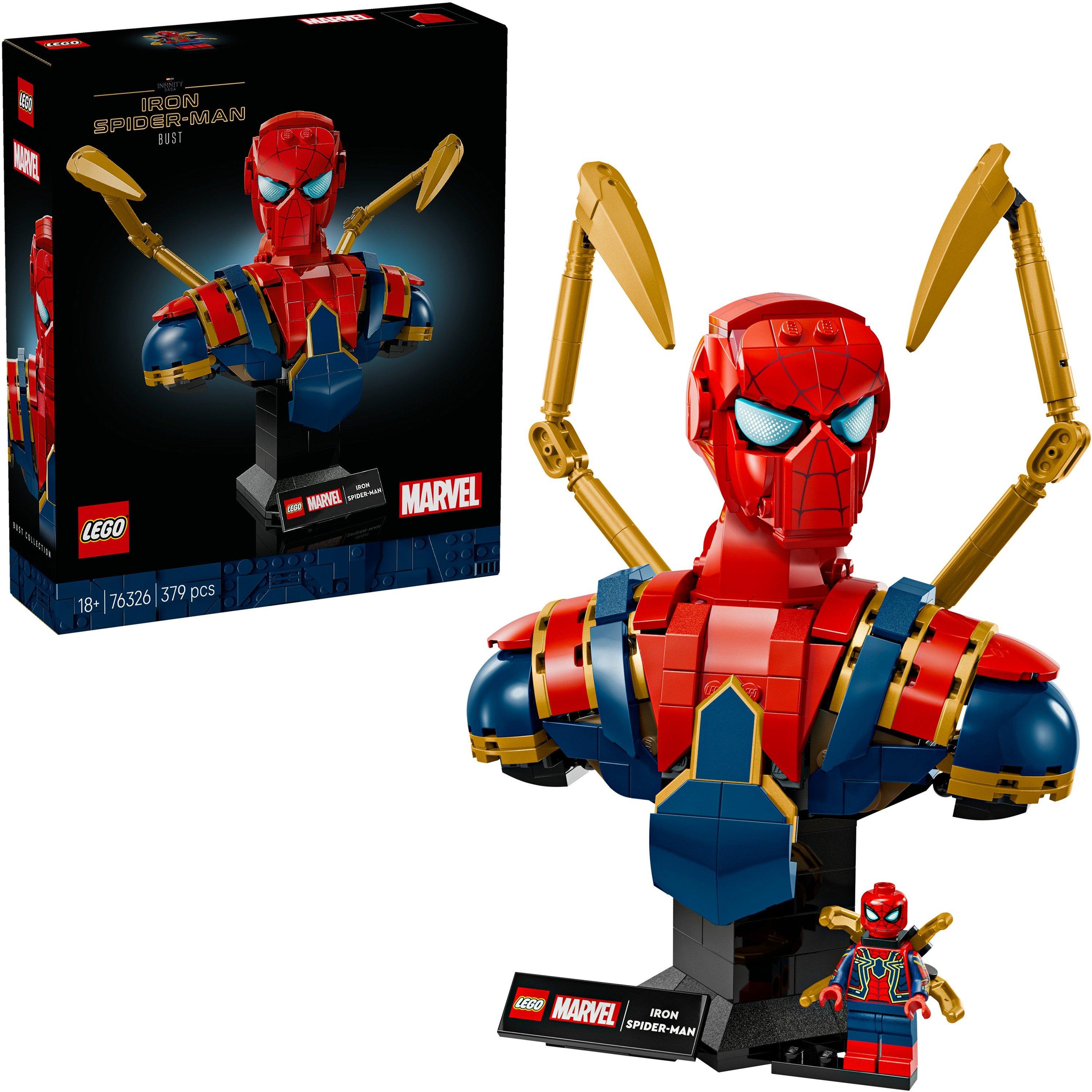 Spiderman Bust - LEGO - LEGO® Marvel 76326 Iron Spider-Man Bust Collectible Adult Building Set - 1