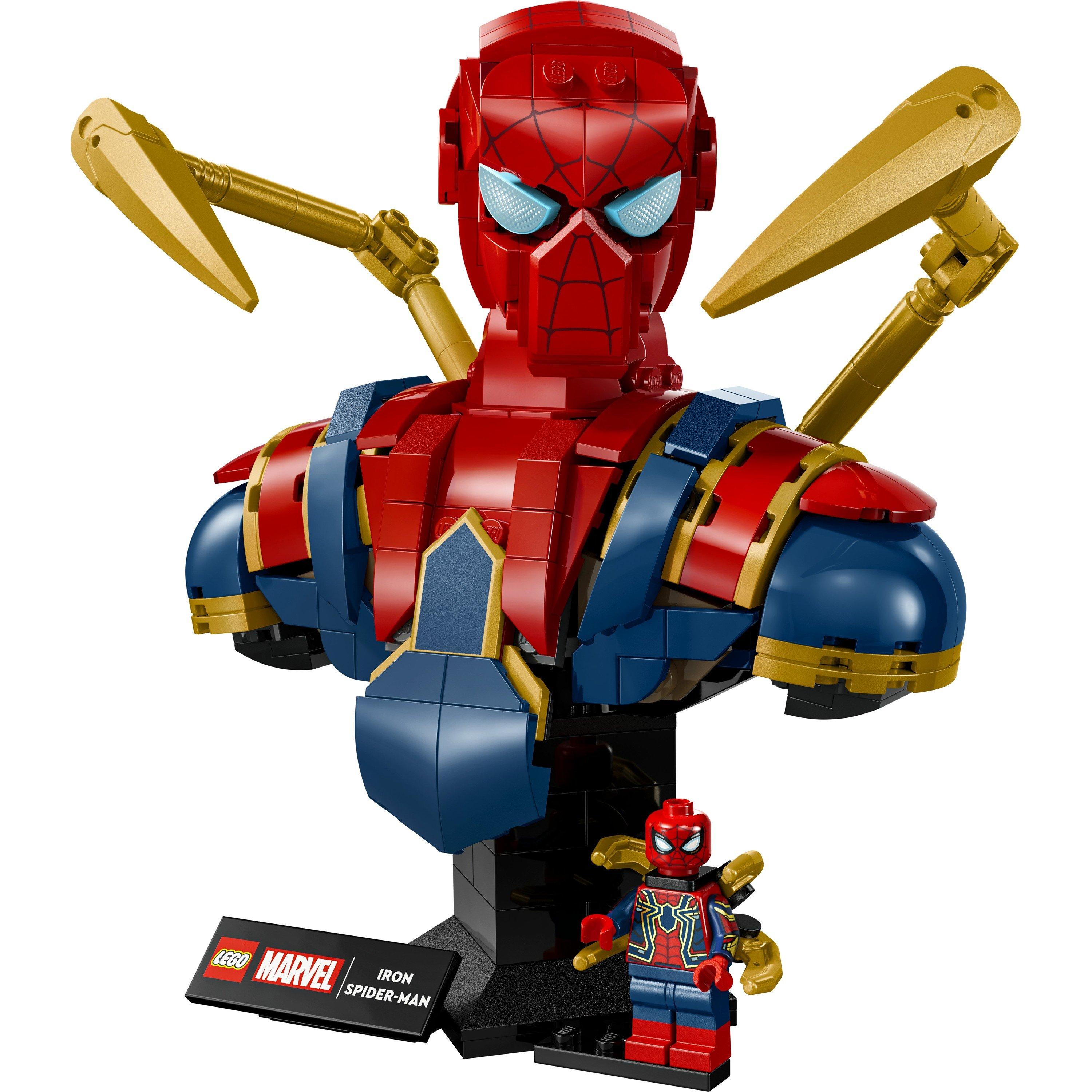 Spiderman Bust - LEGO - LEGO® Marvel 76326 Iron Spider-Man Bust Collectible Adult Building Set - 13