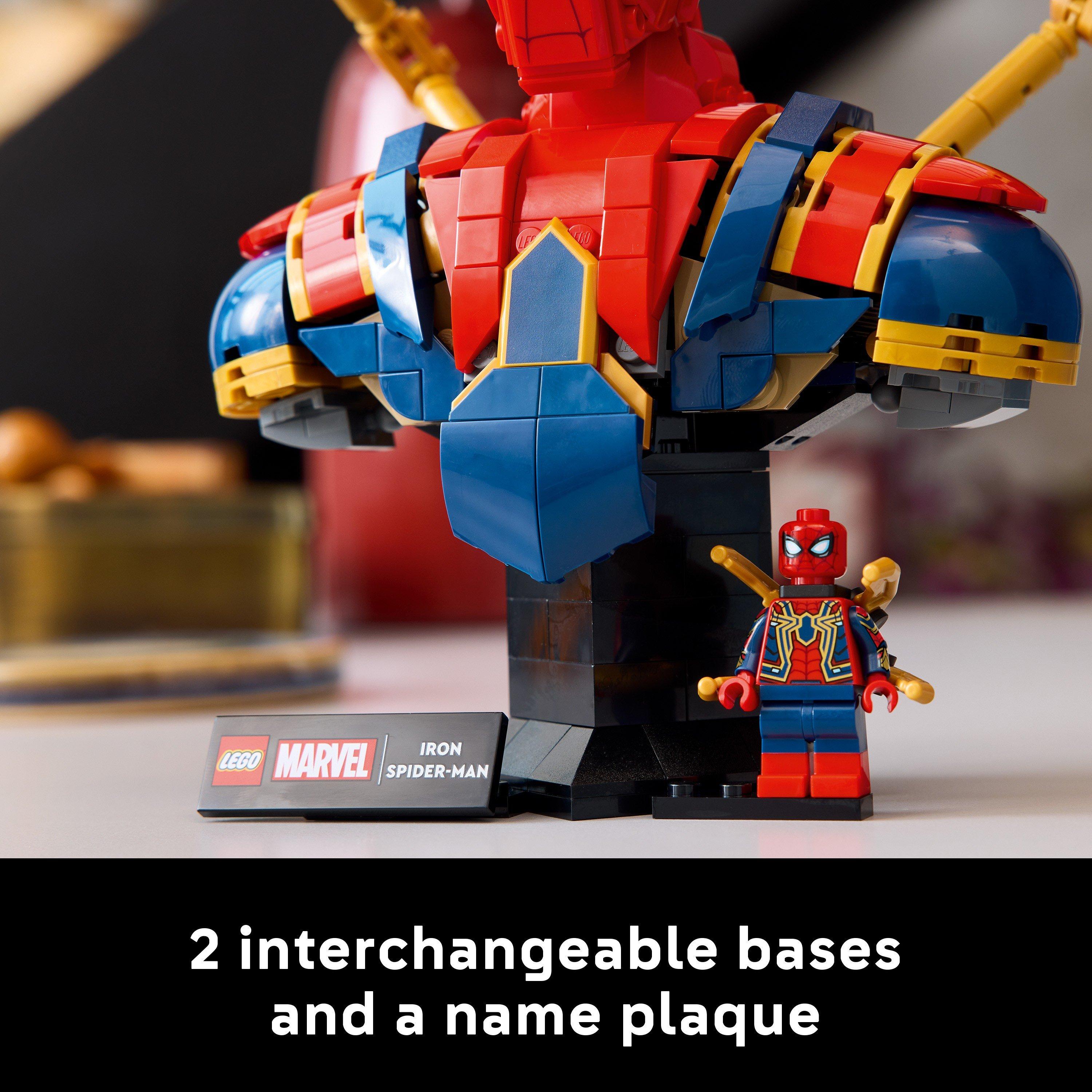 Spiderman Bust - LEGO - LEGO® Marvel 76326 Iron Spider-Man Bust Collectible Adult Building Set - 7