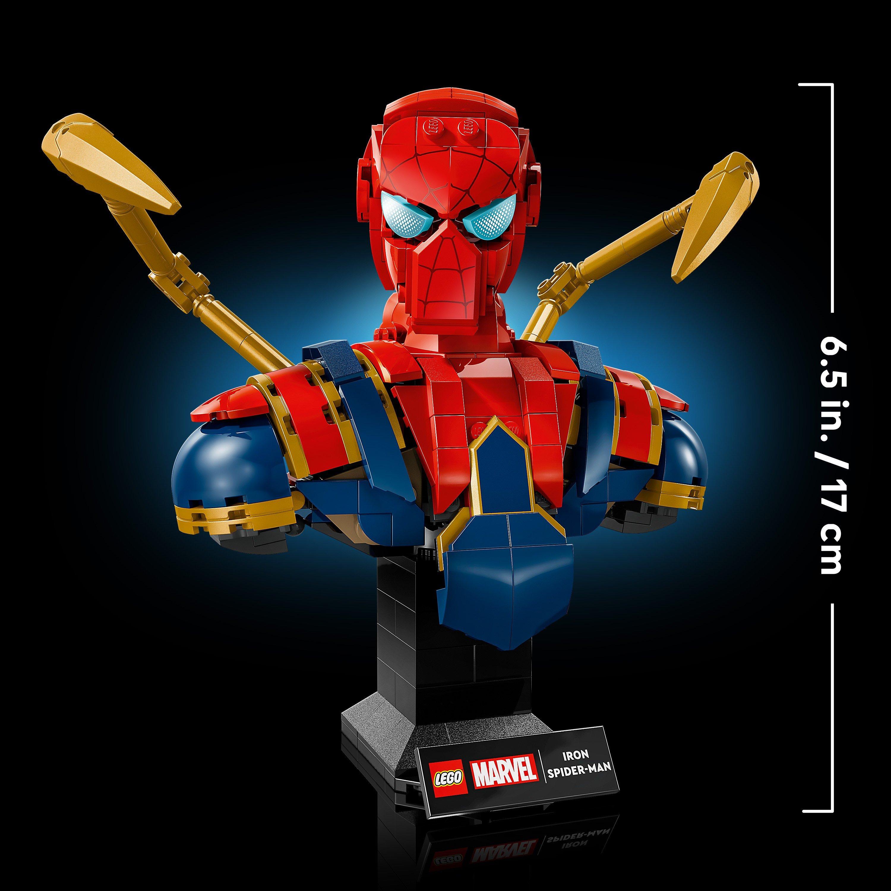 Spiderman Bust - LEGO - LEGO® Marvel 76326 Iron Spider-Man Bust Collectible Adult Building Set - 8