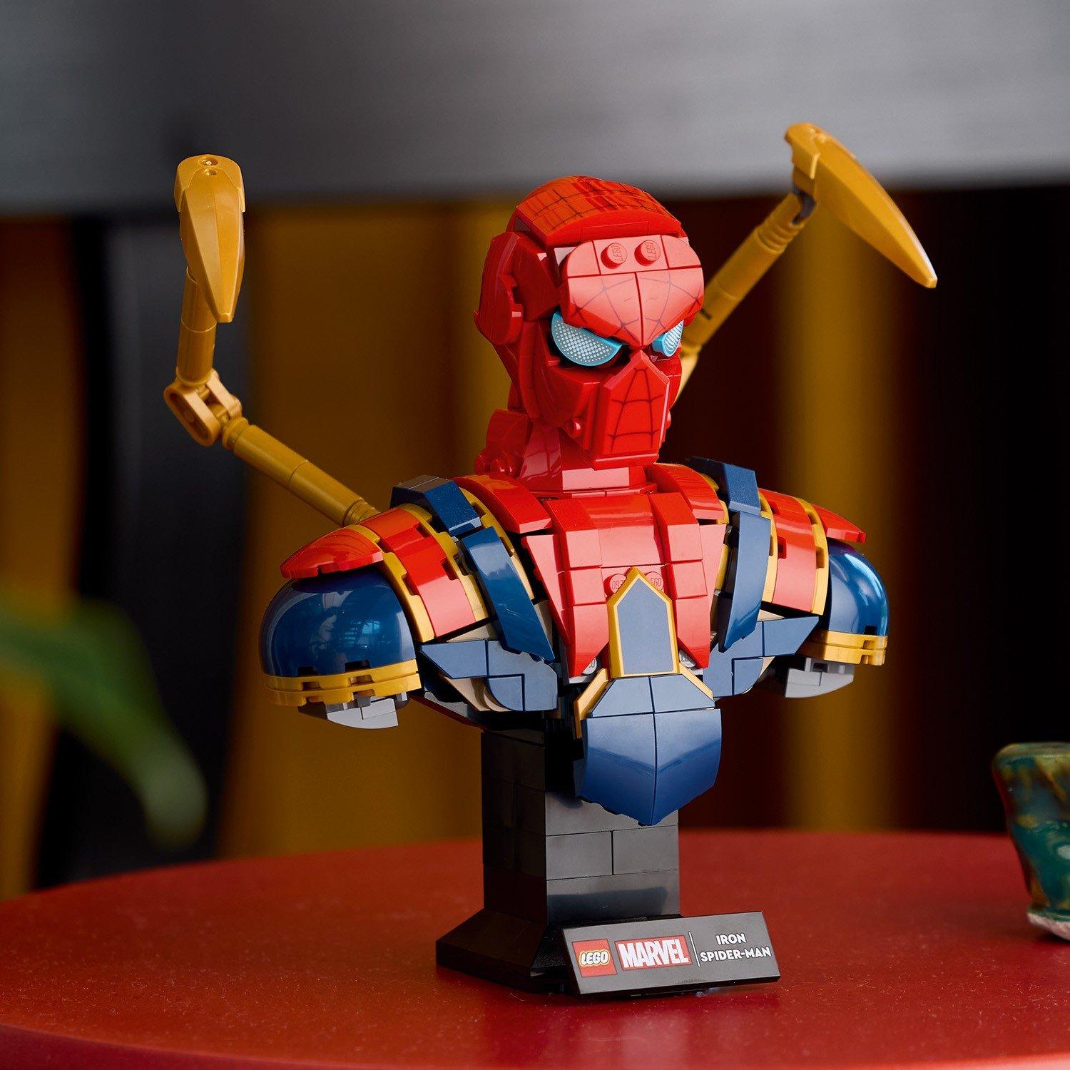 Spiderman Bust - LEGO - LEGO® Marvel 76326 Iron Spider-Man Bust Collectible Adult Building Set - 10