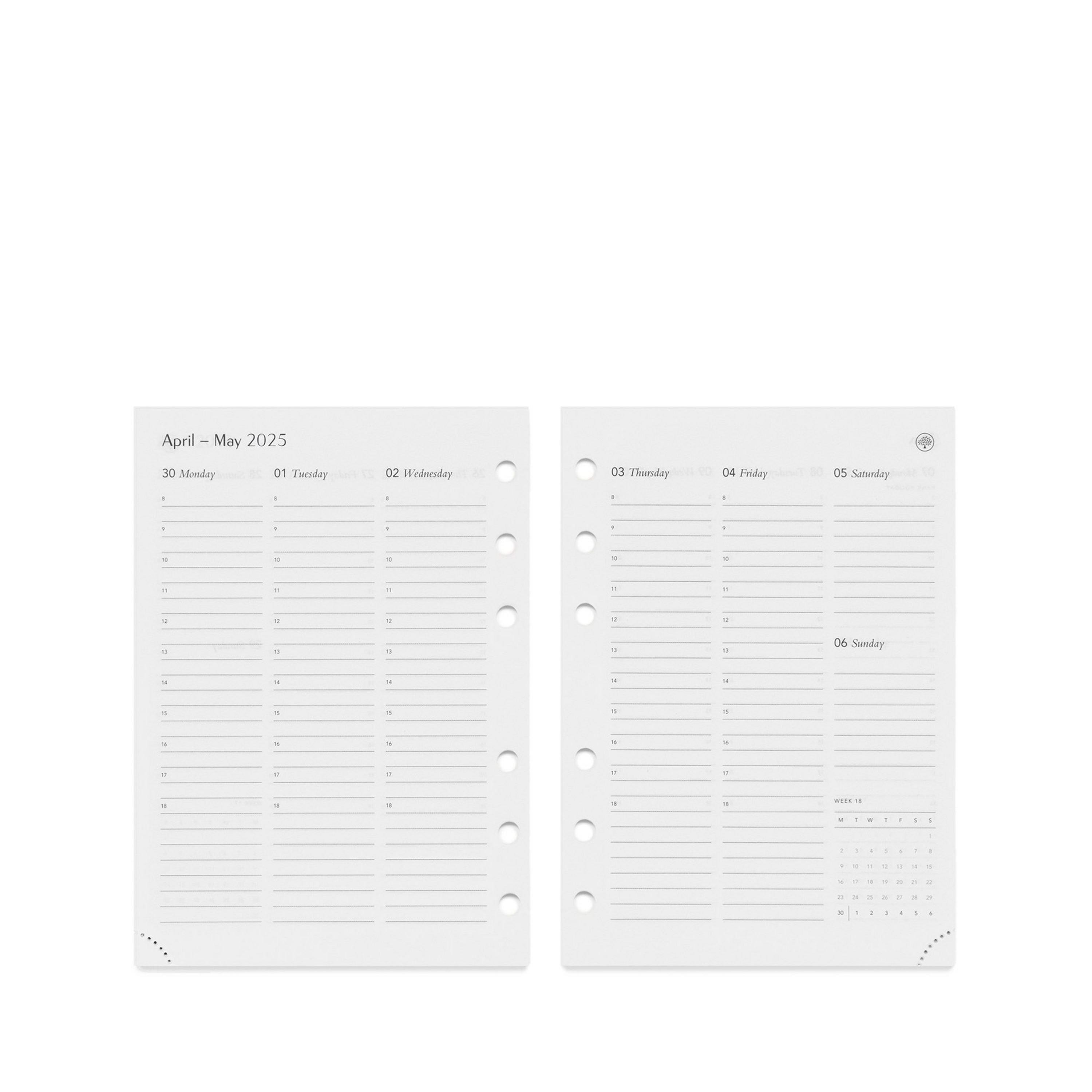White - Mulberry - Women's Diary Agenda Notebooks - 3
