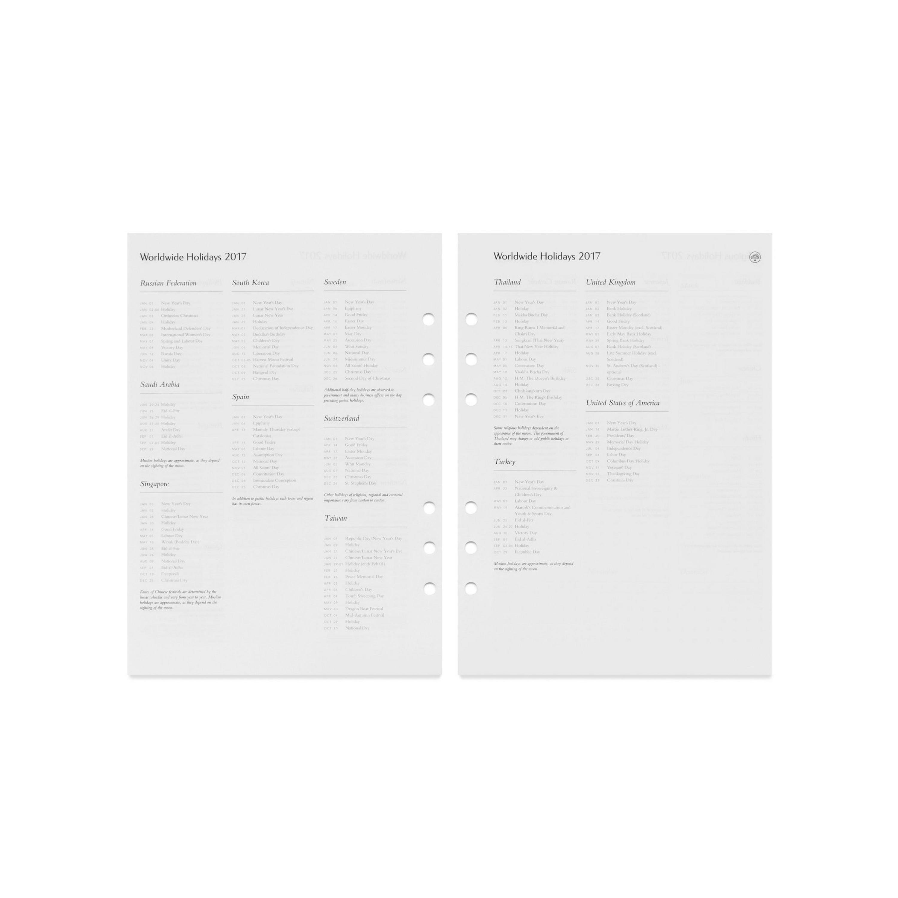 White - Mulberry - Women's Diary Planner Notebooks - 2