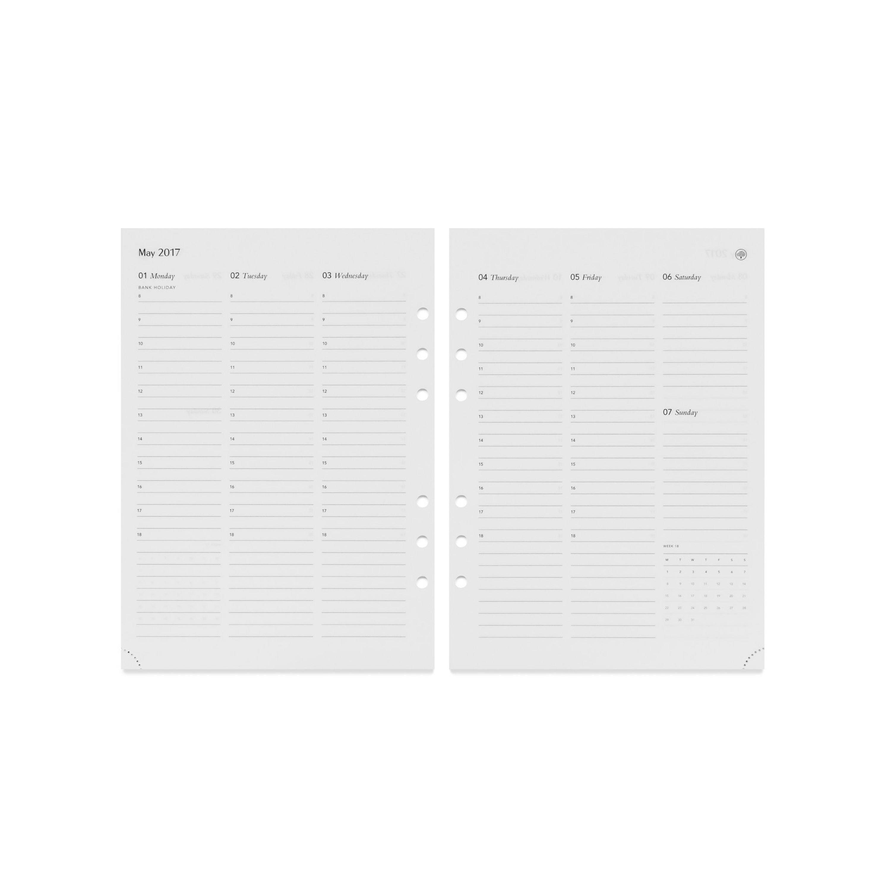 White - Mulberry - Women's Diary Planner Notebooks - 3