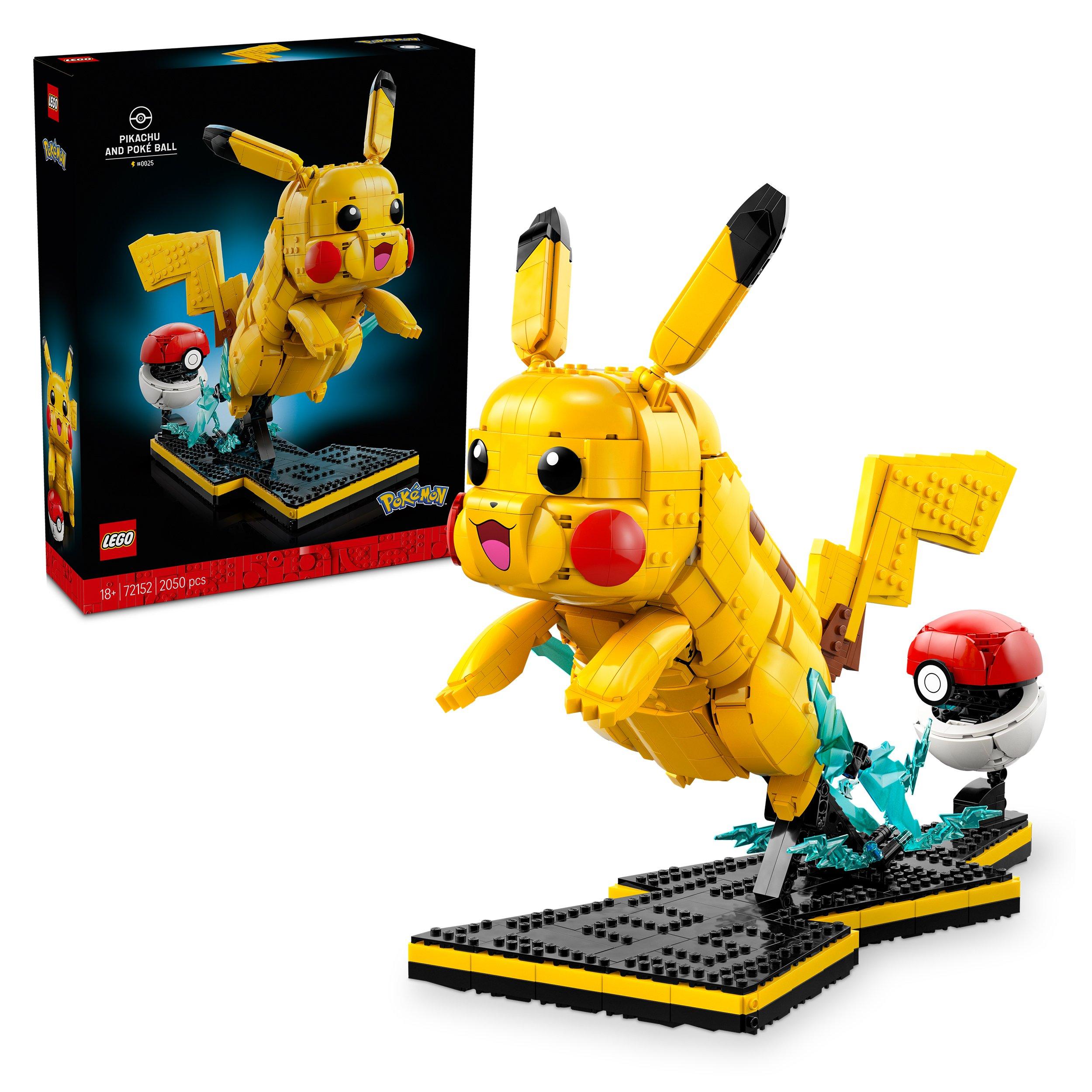 LEGO LEGO Pokemon Pikachu and Poke Ball Model Kit for Adults 72152