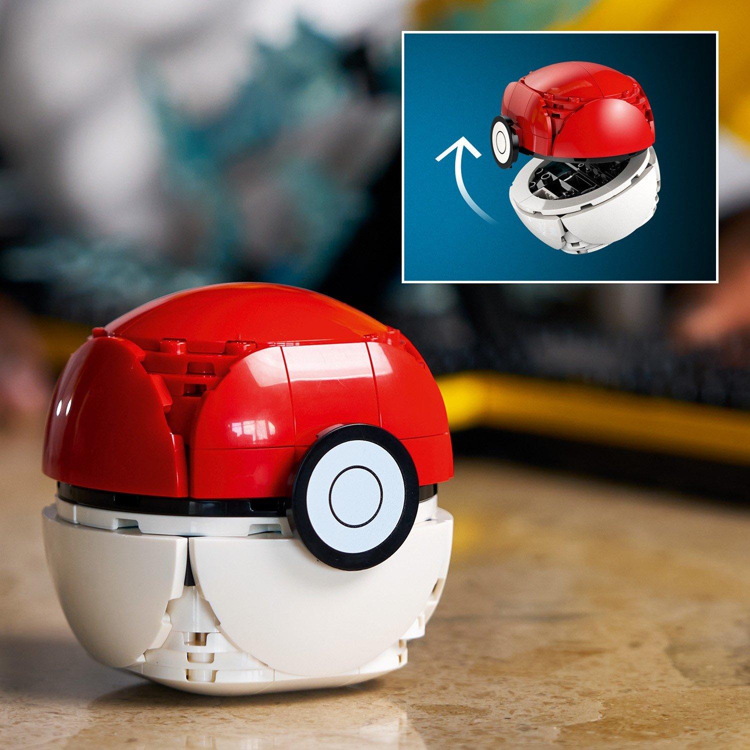 Pikachu - LEGO - LEGO Pokemon Pikachu and Poke Ball Model Kit for Adults 72152 - 12