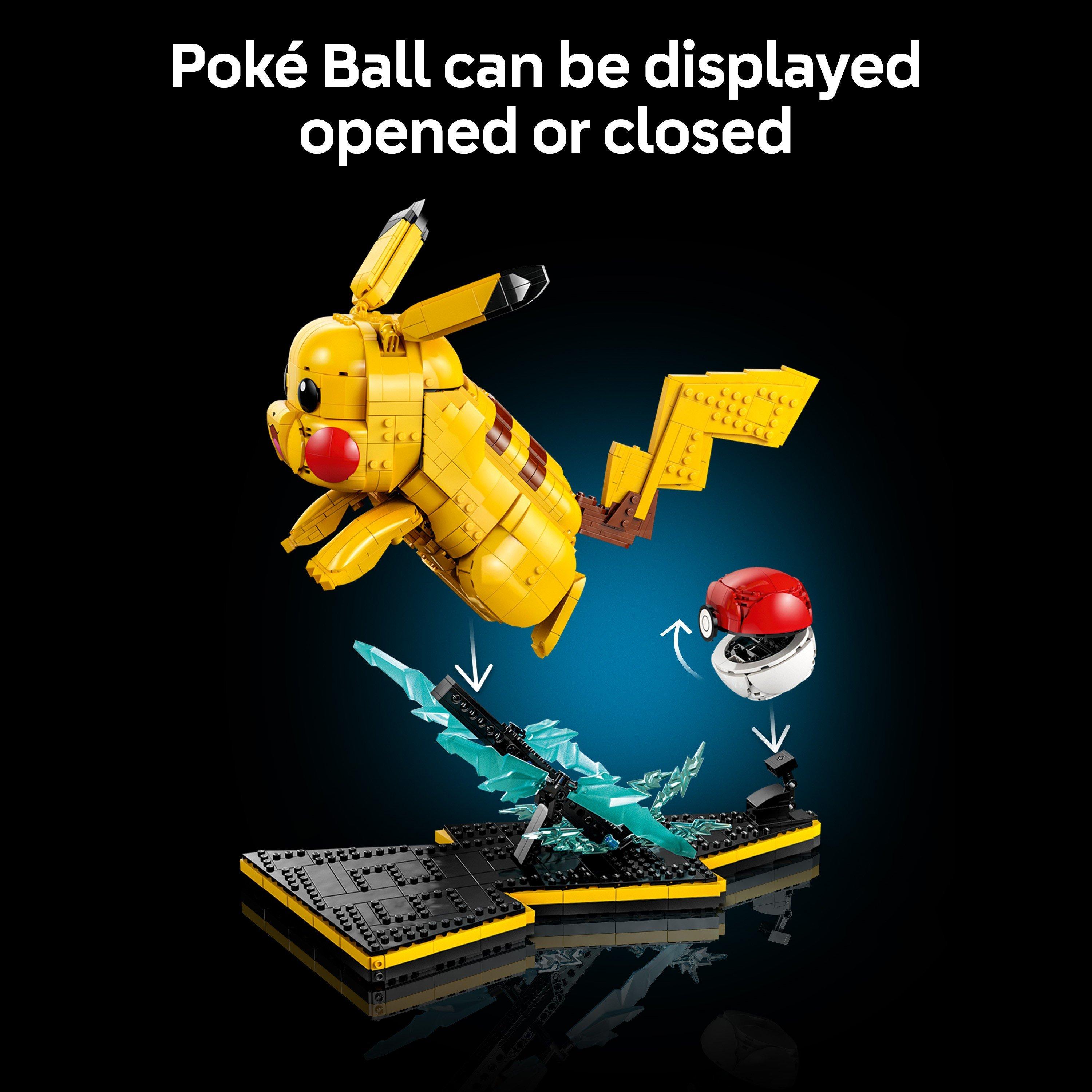 Pikachu - LEGO - LEGO Pokemon Pikachu and Poke Ball Model Kit for Adults 72152 - 5