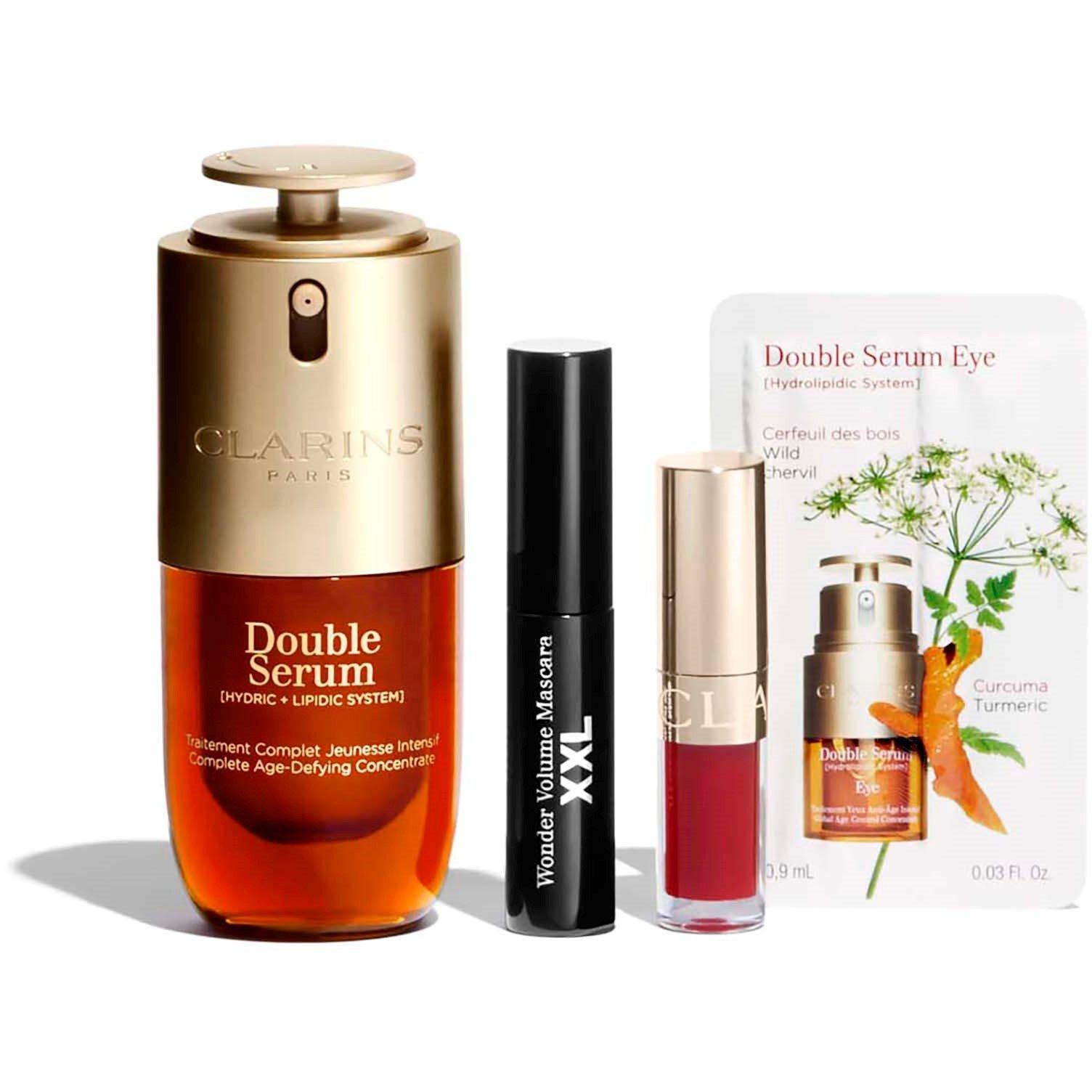 Clear - Clarins - Double Serum 30ml + Wonder Volume XXL Gift Set - 2