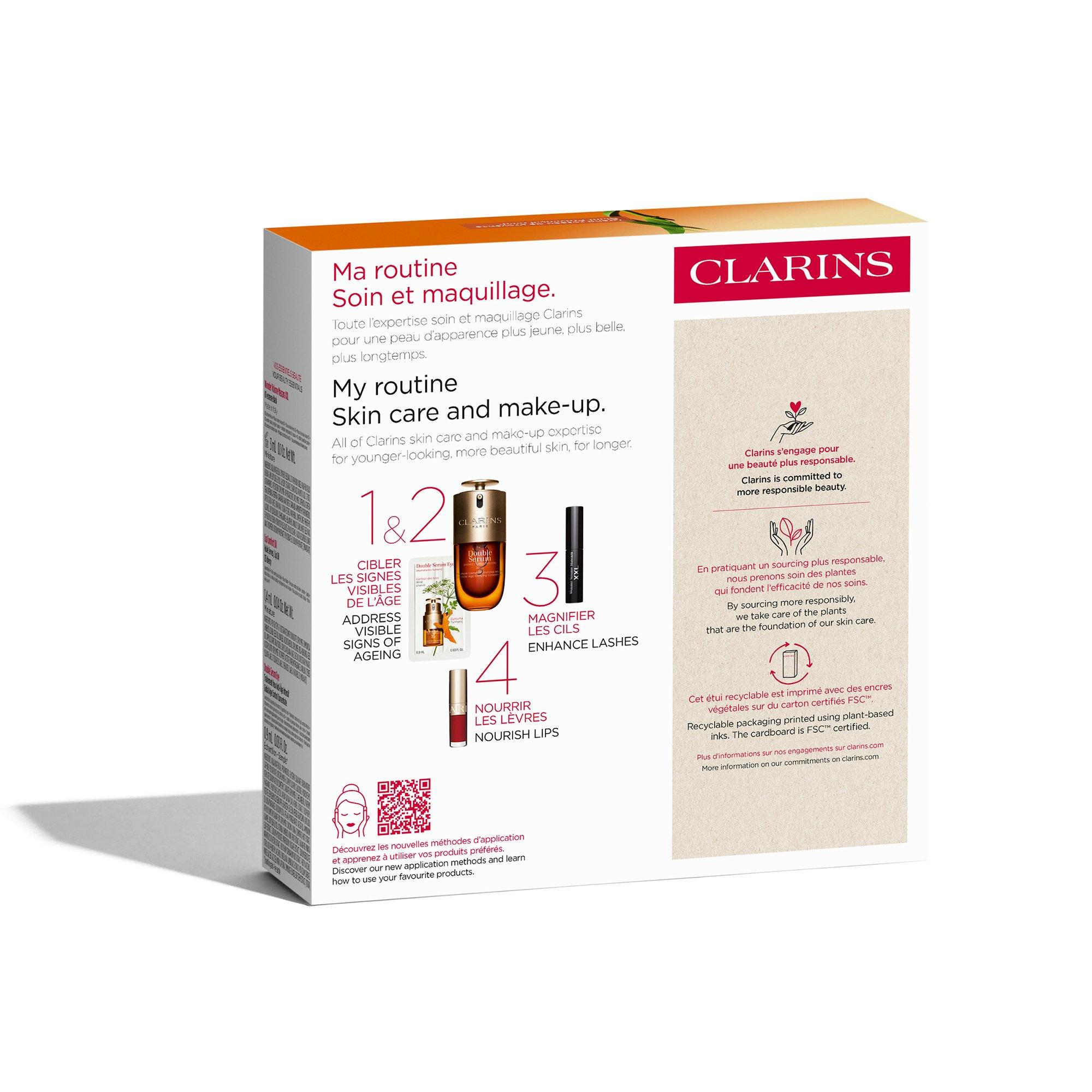 Clear - Clarins - Double Serum 30ml + Wonder Volume XXL Gift Set - 3