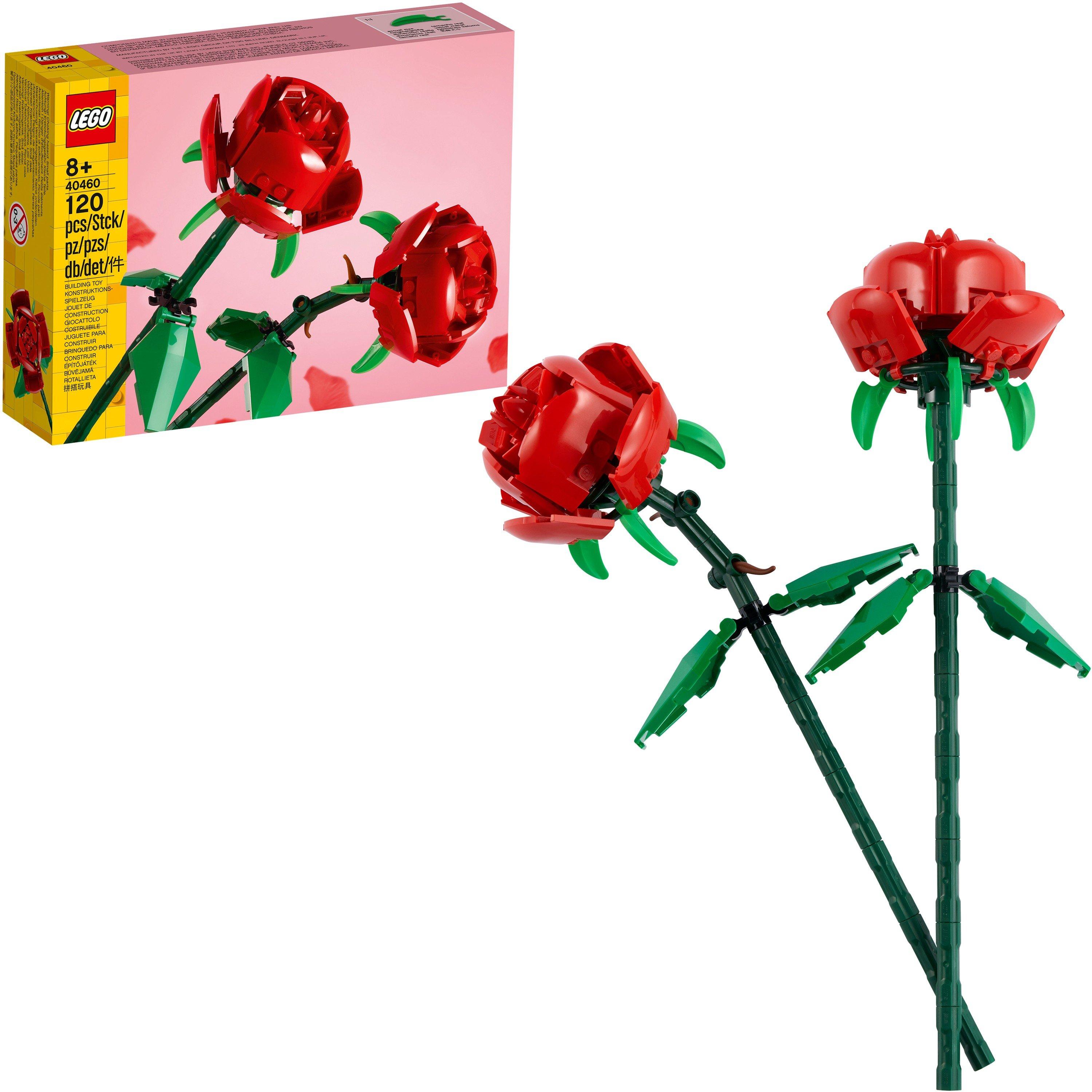 Rose - LEGO - LEGO Botanicals Flower Bouquet Home Decor Set 40460 - 1