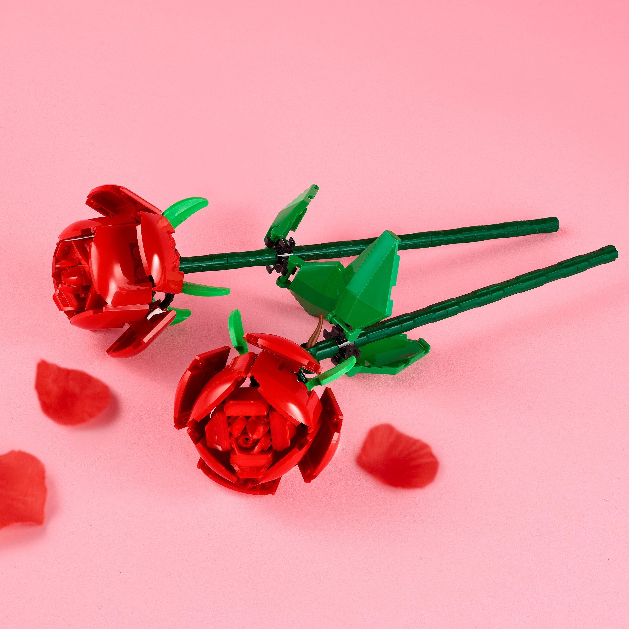 Roses - LEGO - LEGO Botanicals Flower Bouquet Home Decor Set 40460 - 4