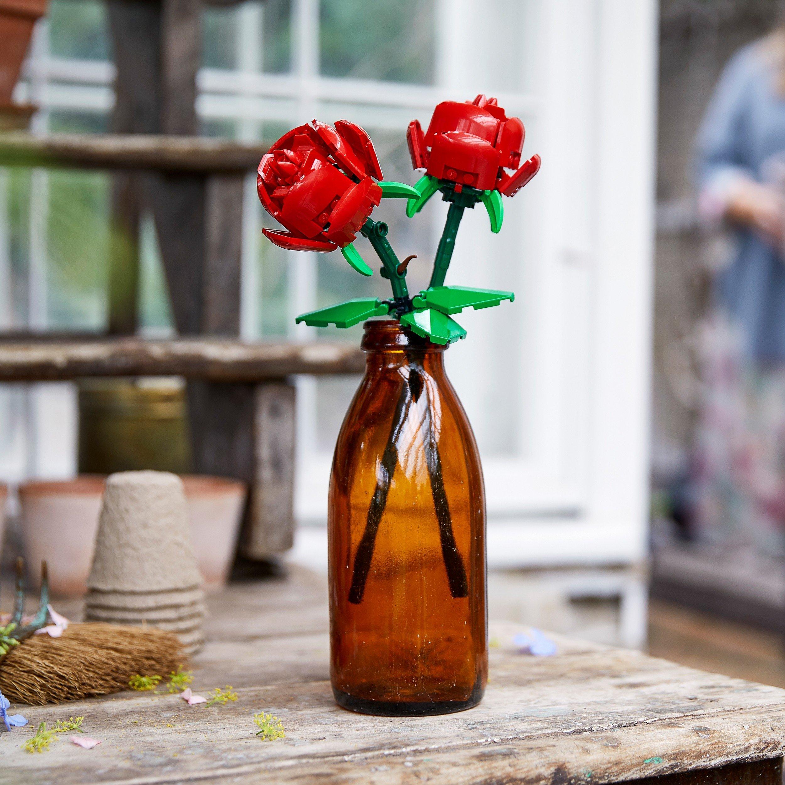 Roses - LEGO - LEGO Botanicals Flower Bouquet Home Decor Set 40460 - 6