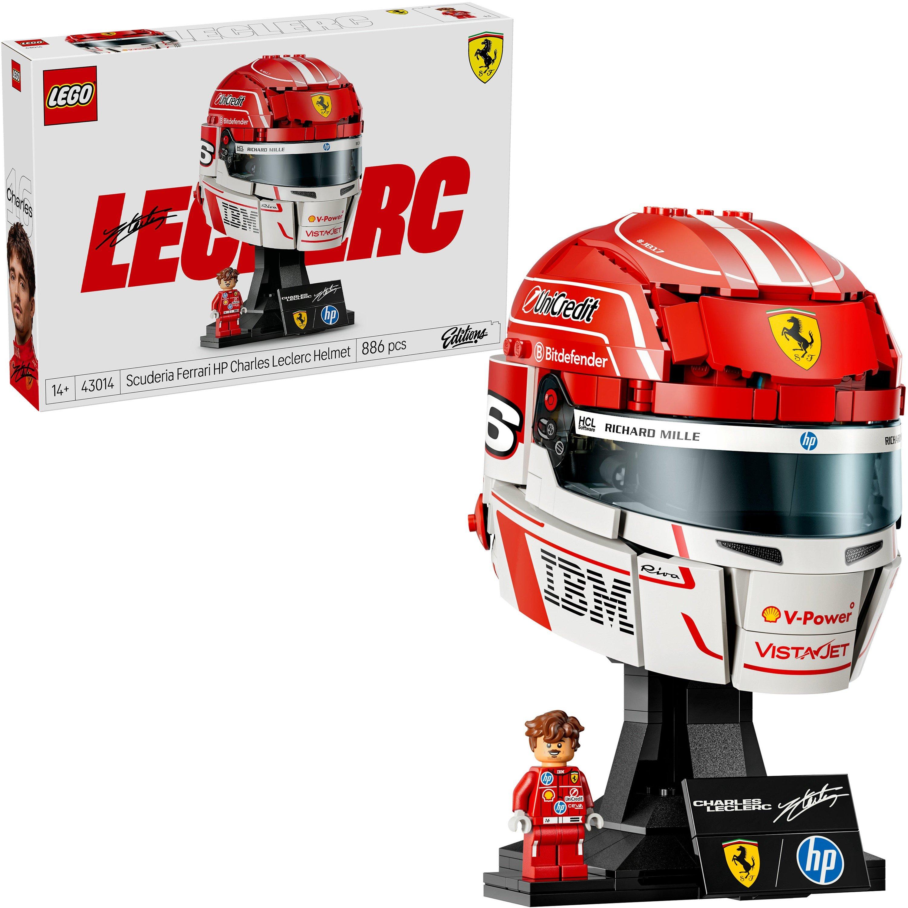Casco Leclerc - LEGO - LEGO Editions Scuderia Ferrari HP Charles Leclerc Helmet - Building Set for Teens Ages 14+ - 43014 - 1
