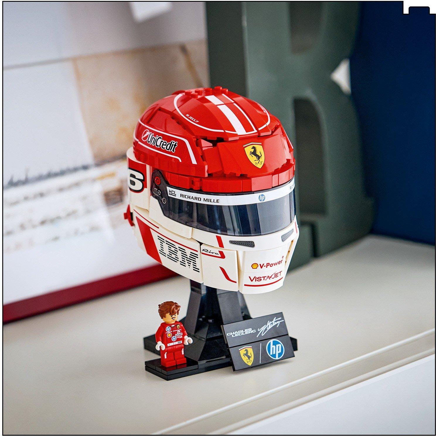 Leclerc-hjelm - LEGO - LEGO Editions Scuderia Ferrari HP Charles Leclerc Helmet - Building Set for Teens Ages 14+ - 43014 - 11