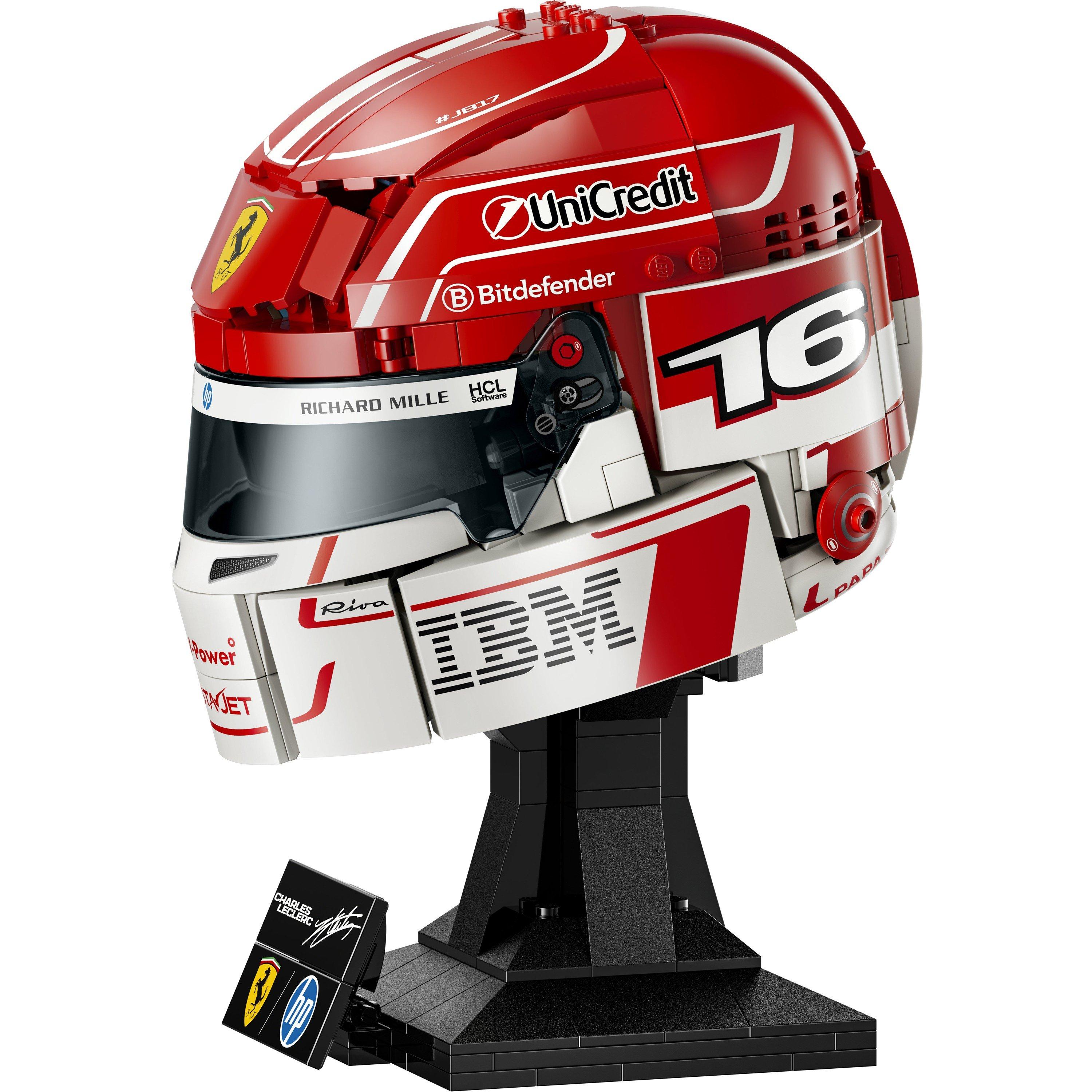 Leclerc-hjelm - LEGO - LEGO Editions Scuderia Ferrari HP Charles Leclerc Helmet - Building Set for Teens Ages 14+ - 43014 - 12