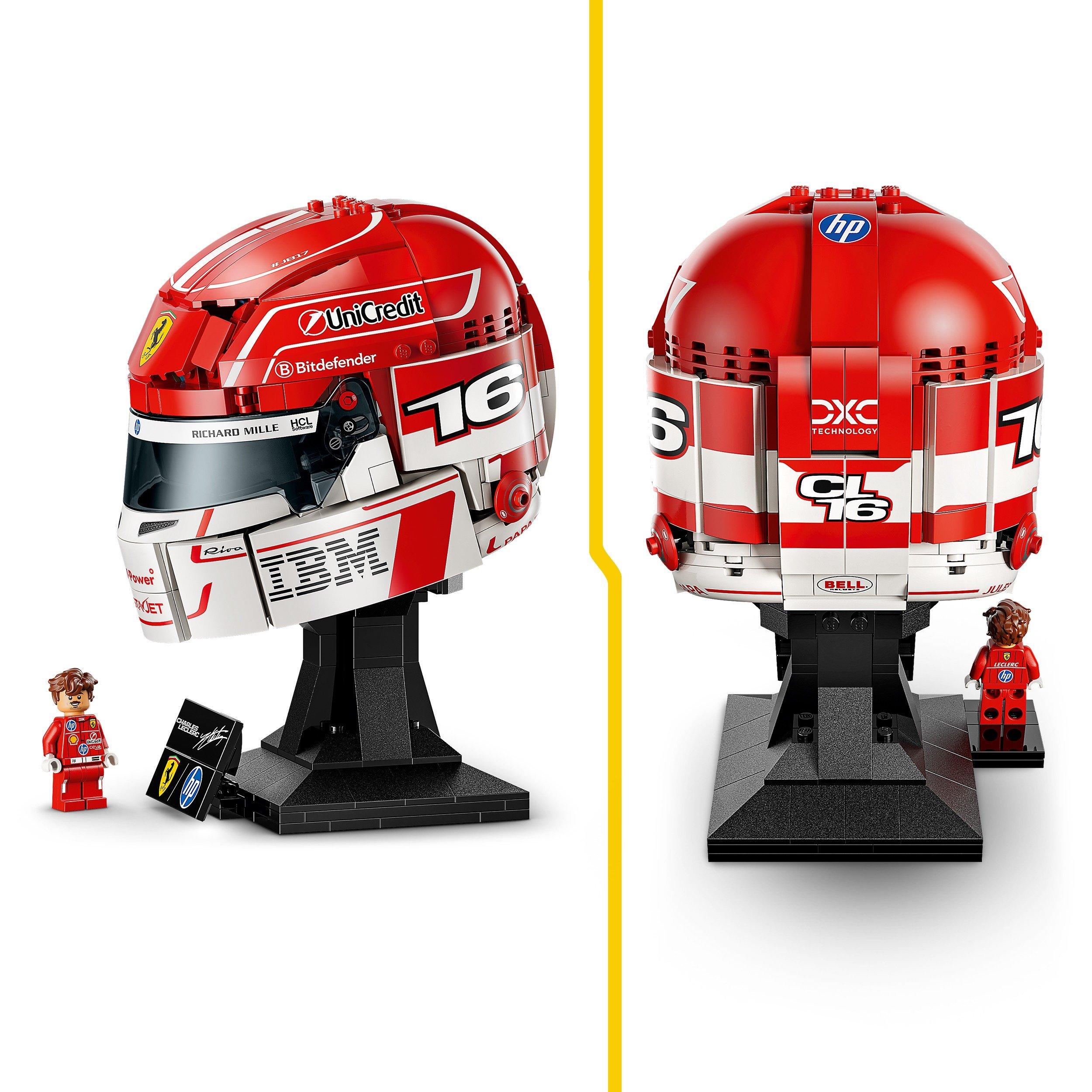 Leclerc Helmet - LEGO - LEGO Editions Scuderia Ferrari HP Charles Leclerc Helmet - Building Set for Teens Ages 14+ - 43014 - 4