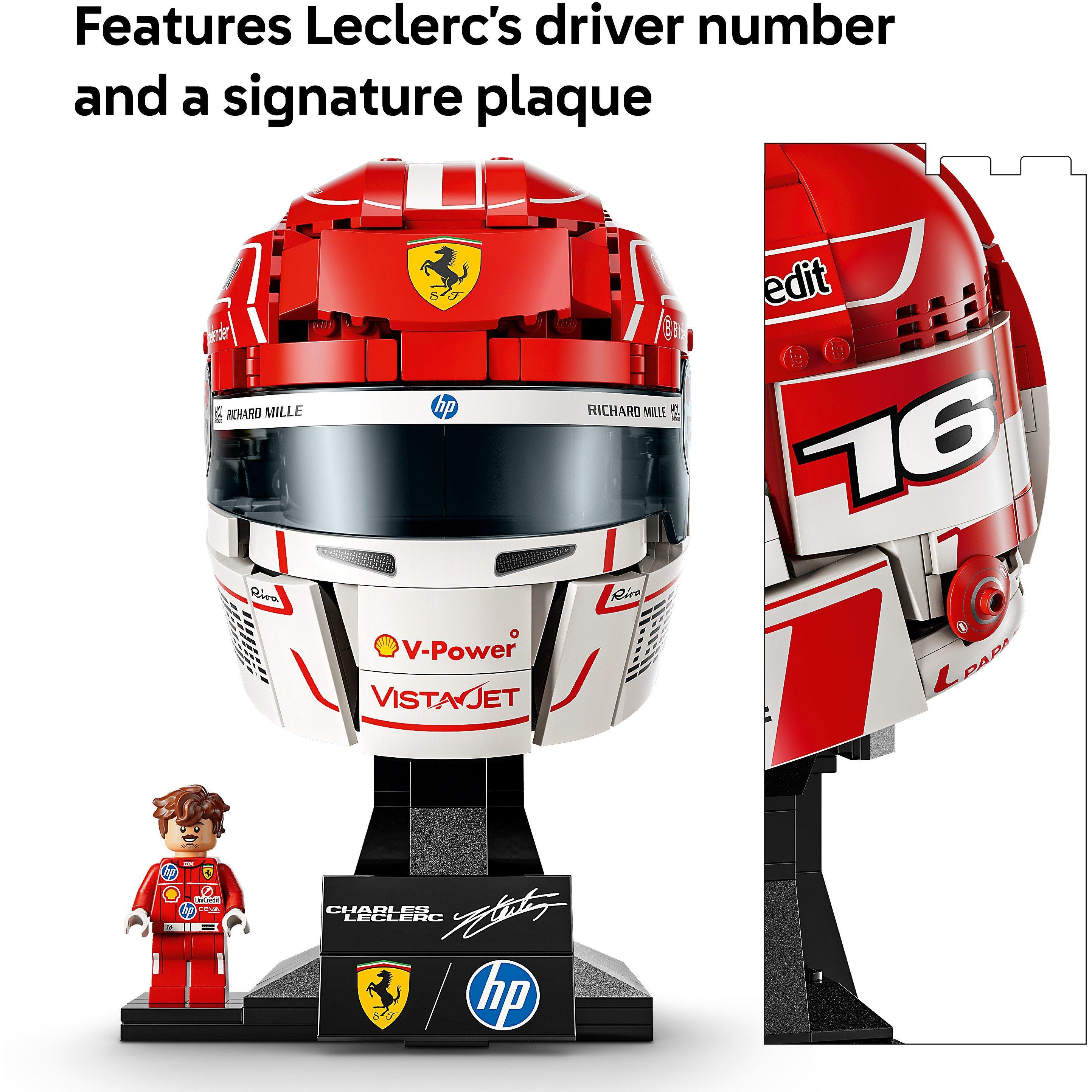 Leclerc Helmet - LEGO - LEGO Editions Scuderia Ferrari HP Charles Leclerc Helmet - Building Set for Teens Ages 14+ - 43014 - 5