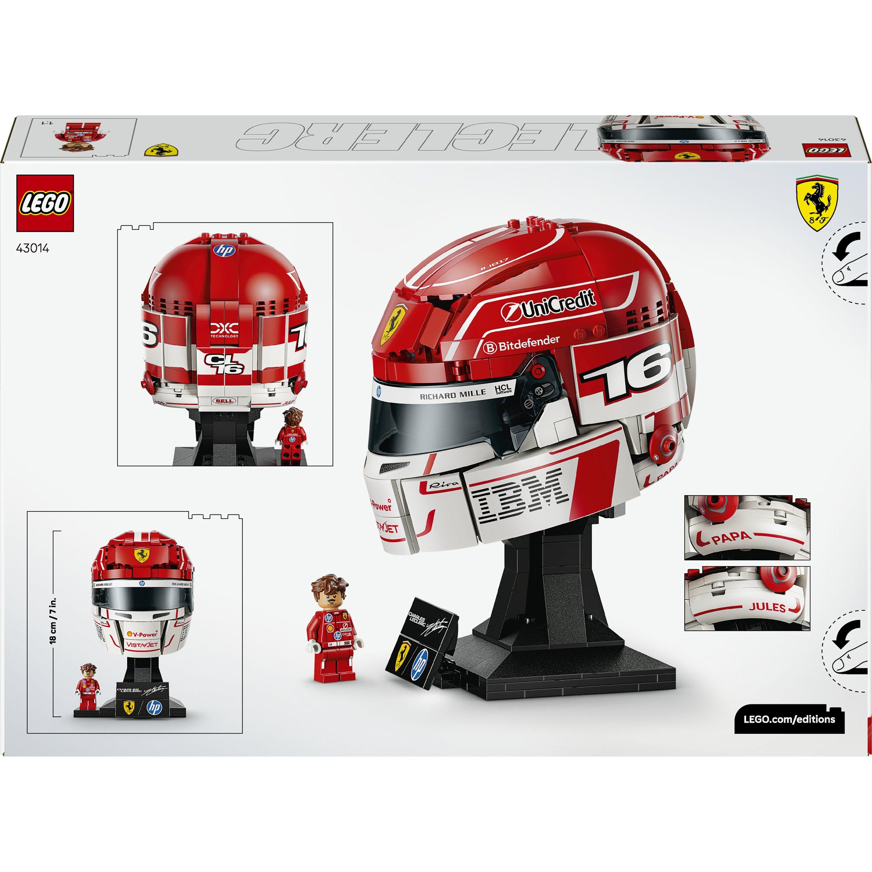 Leclerc-hjelm - LEGO - LEGO Editions Scuderia Ferrari HP Charles Leclerc Helmet - Building Set for Teens Ages 14+ - 43014 - 8