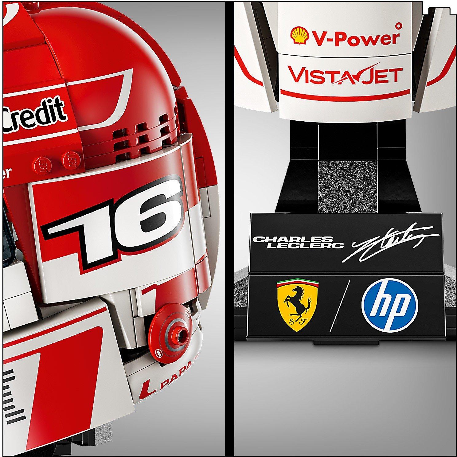 Leclerc-hjelm - LEGO - LEGO Editions Scuderia Ferrari HP Charles Leclerc Helmet - Building Set for Teens Ages 14+ - 43014 - 9