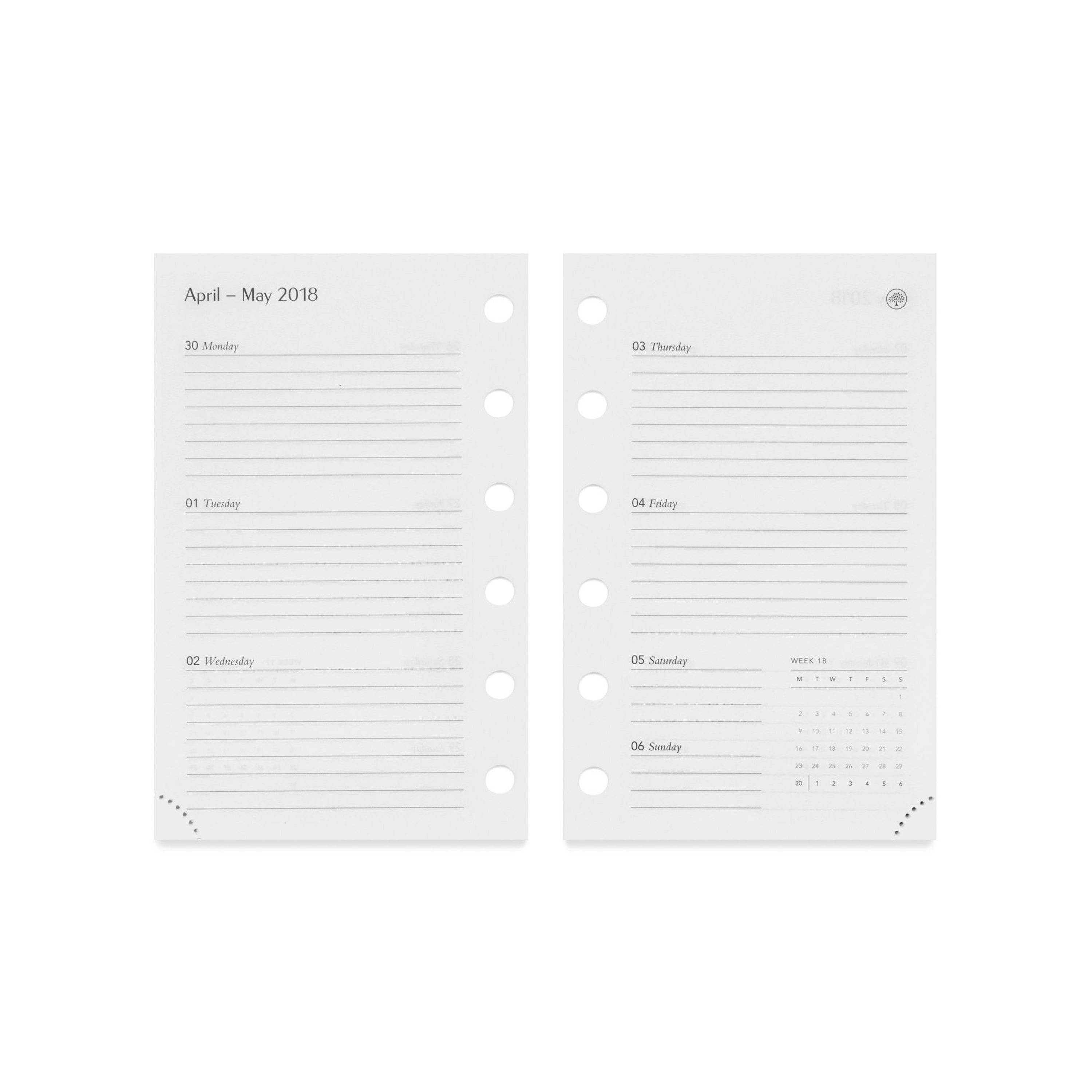 White - Mulberry - Women's Diary Pocket Notebooks - 3