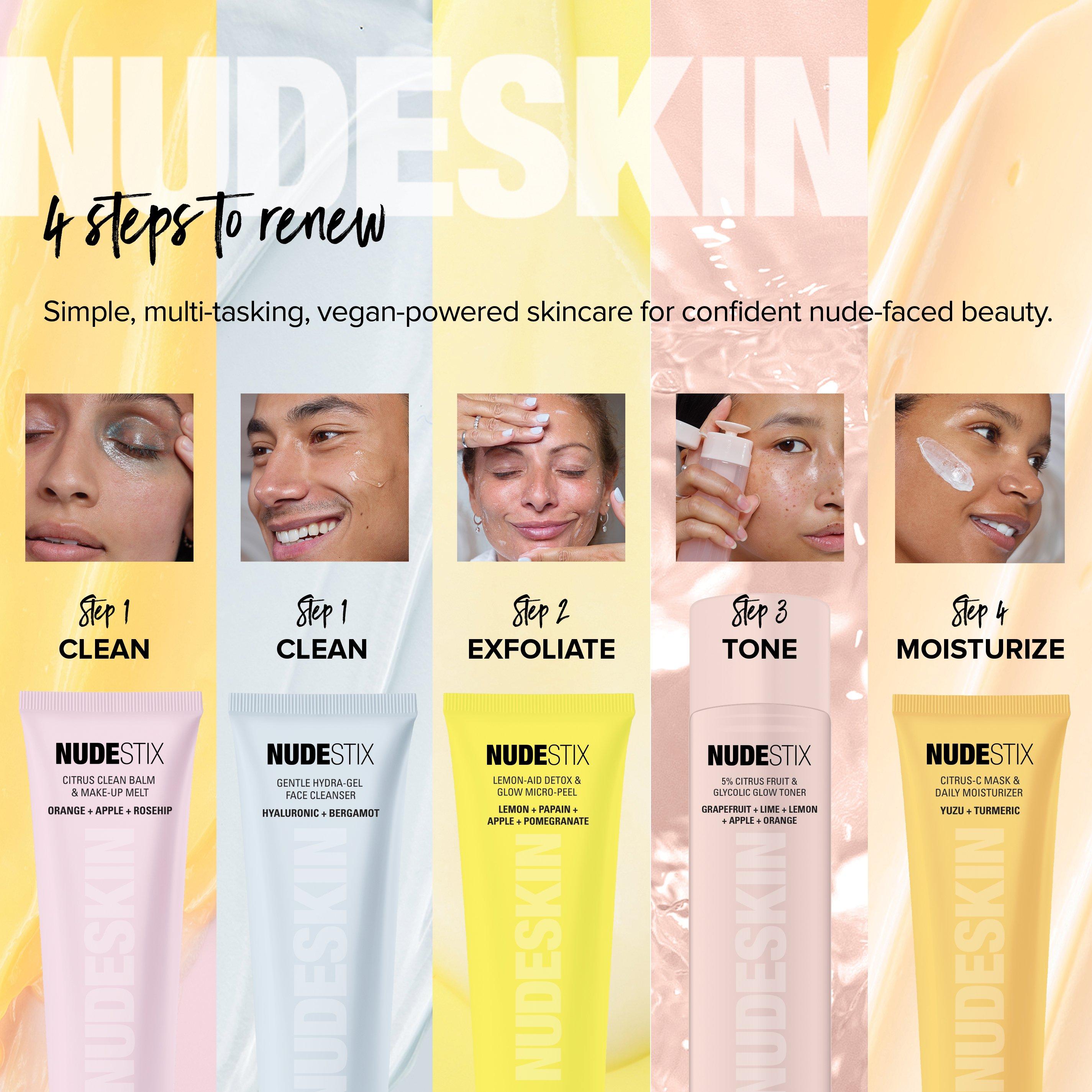 3Step-RenewSt - Nudestix - Nudeskin 3-Step: Citrus Renew Set for Sensitive Skin - 6