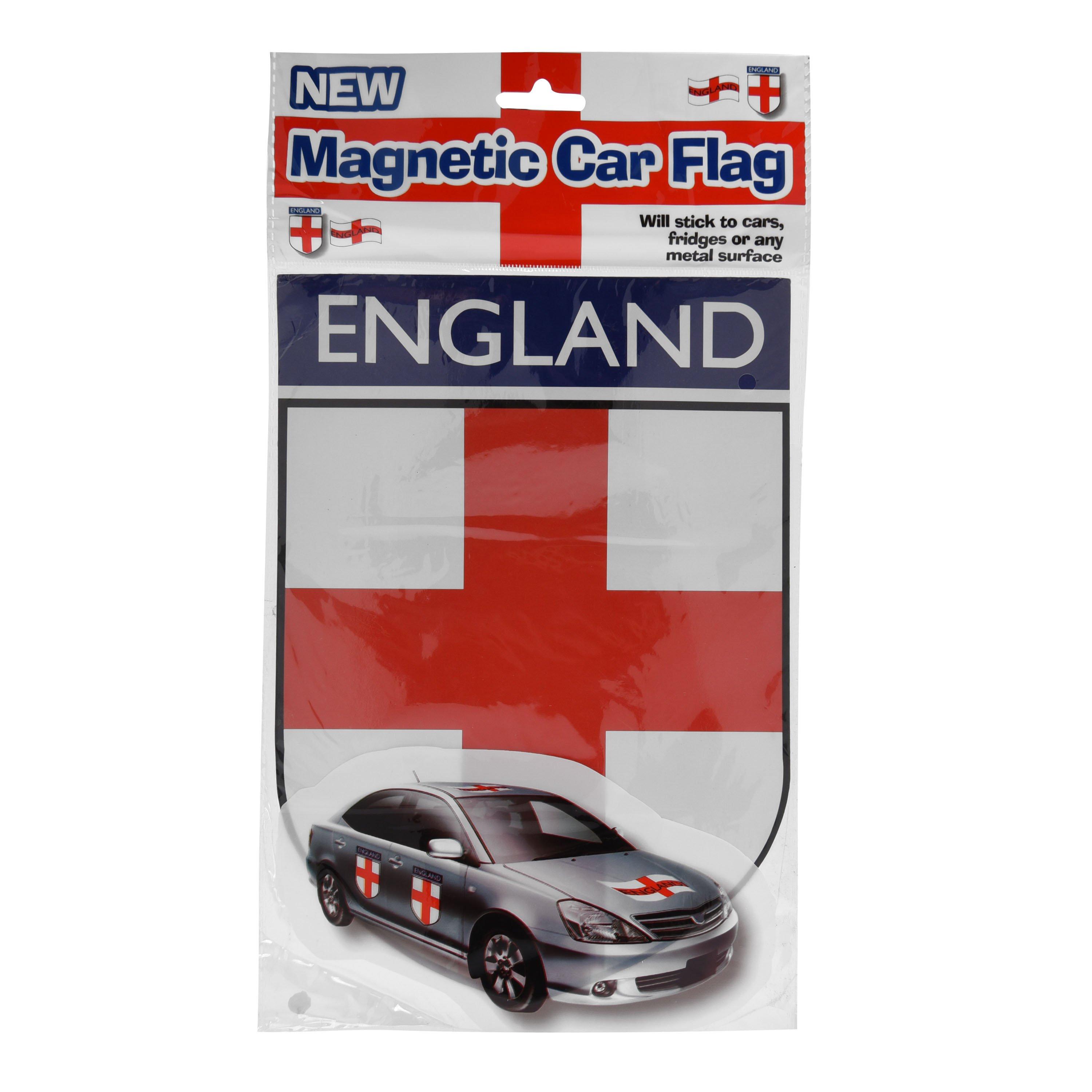 Winston  England Car Magnet - White/Red