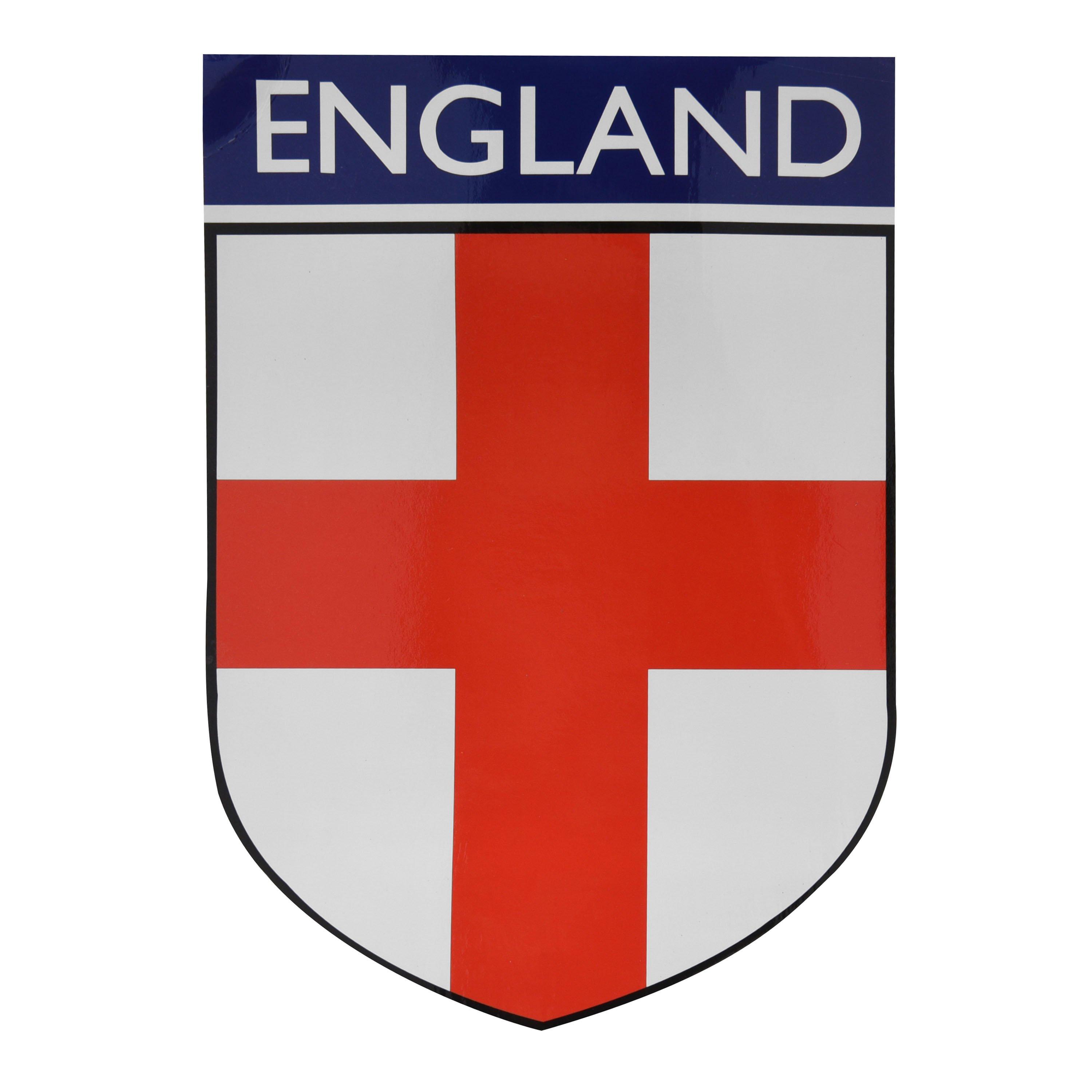 White/Red - Winston - England Car Magnet - 2