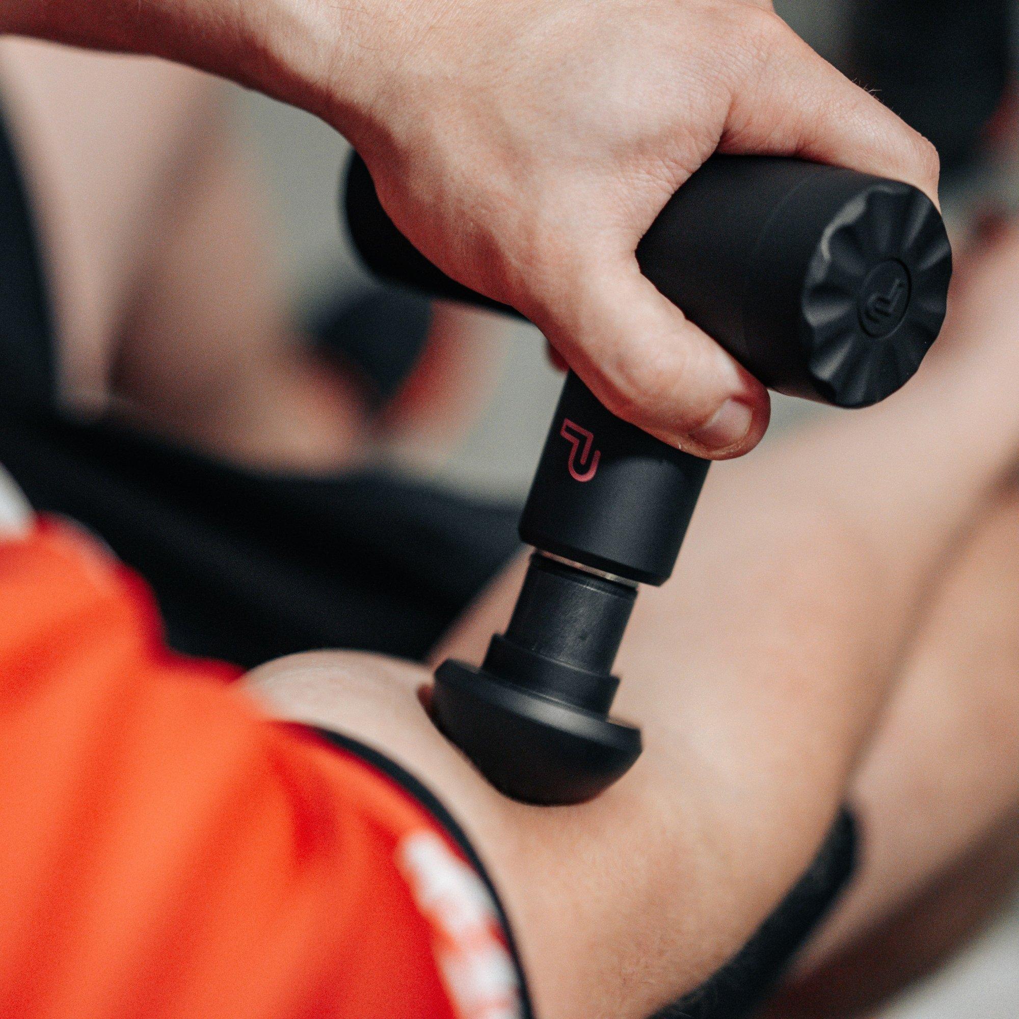 Black - Pulseroll - Ignite Mini Massage Gun With HEAT - 4