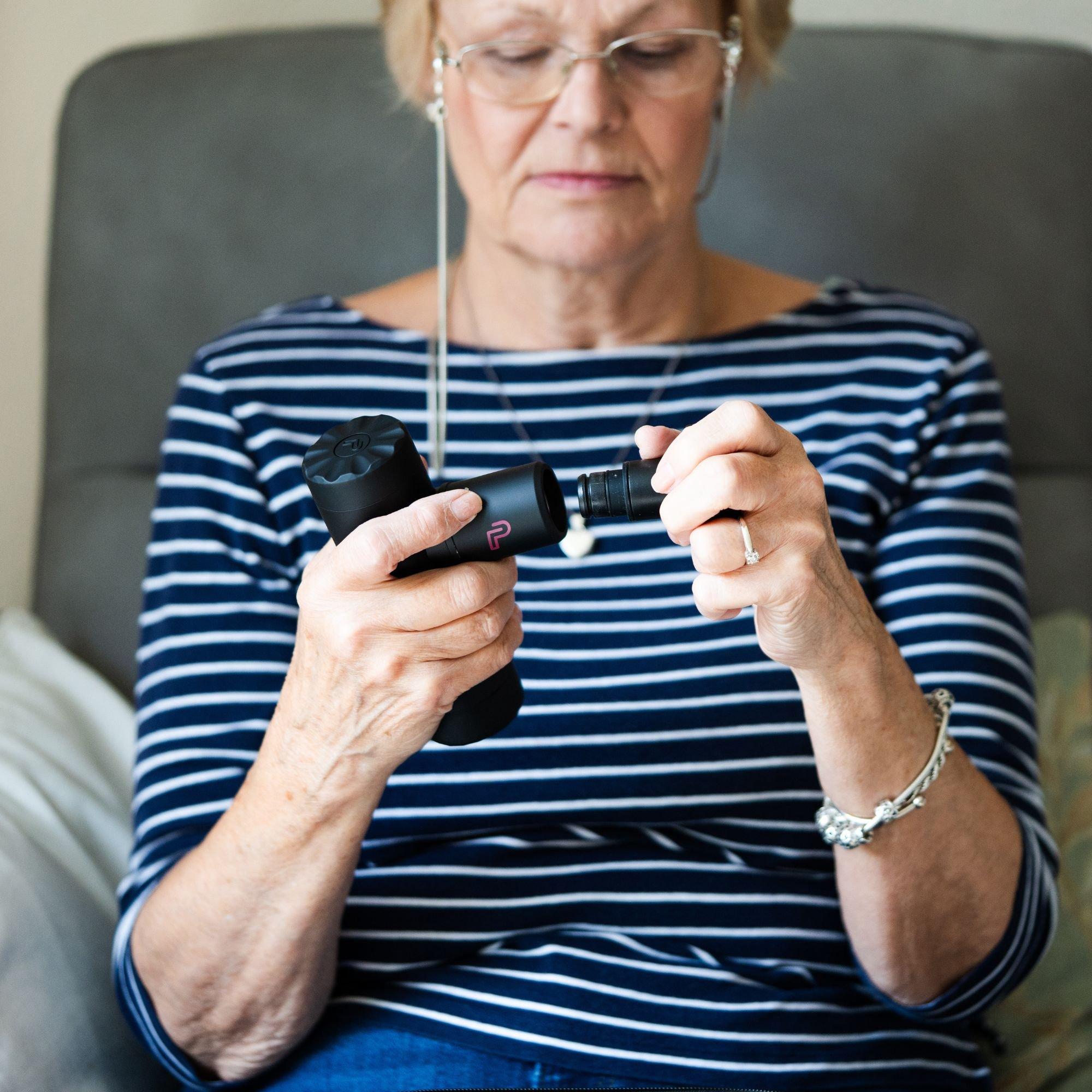 Black - Pulseroll - Ignite Mini Massage Gun With HEAT - 5