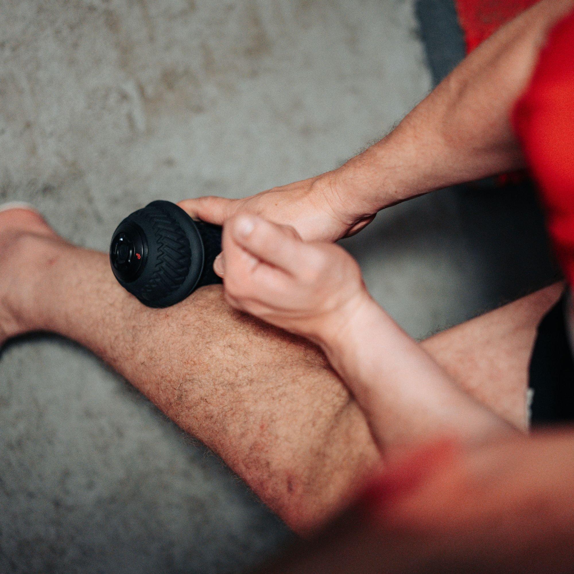 Black - Pulseroll - VYB Duo Vibrating Peanut Roller - 7