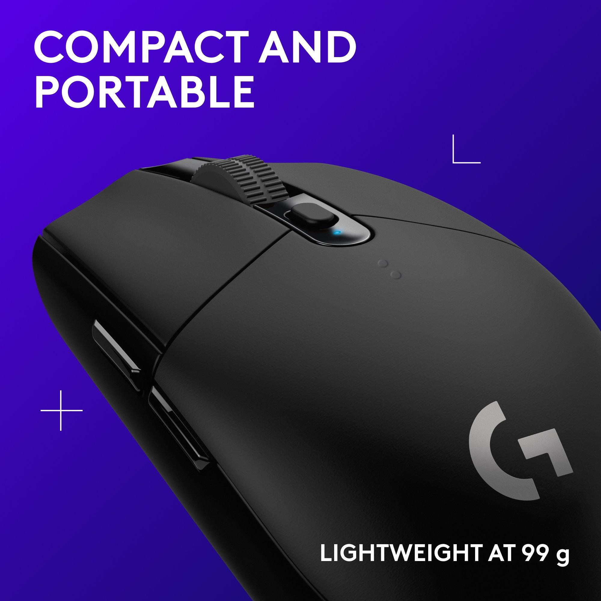 Zwart - Logitech - Logitech G305 Lightspeed Wireless Gaming Mouse - 9