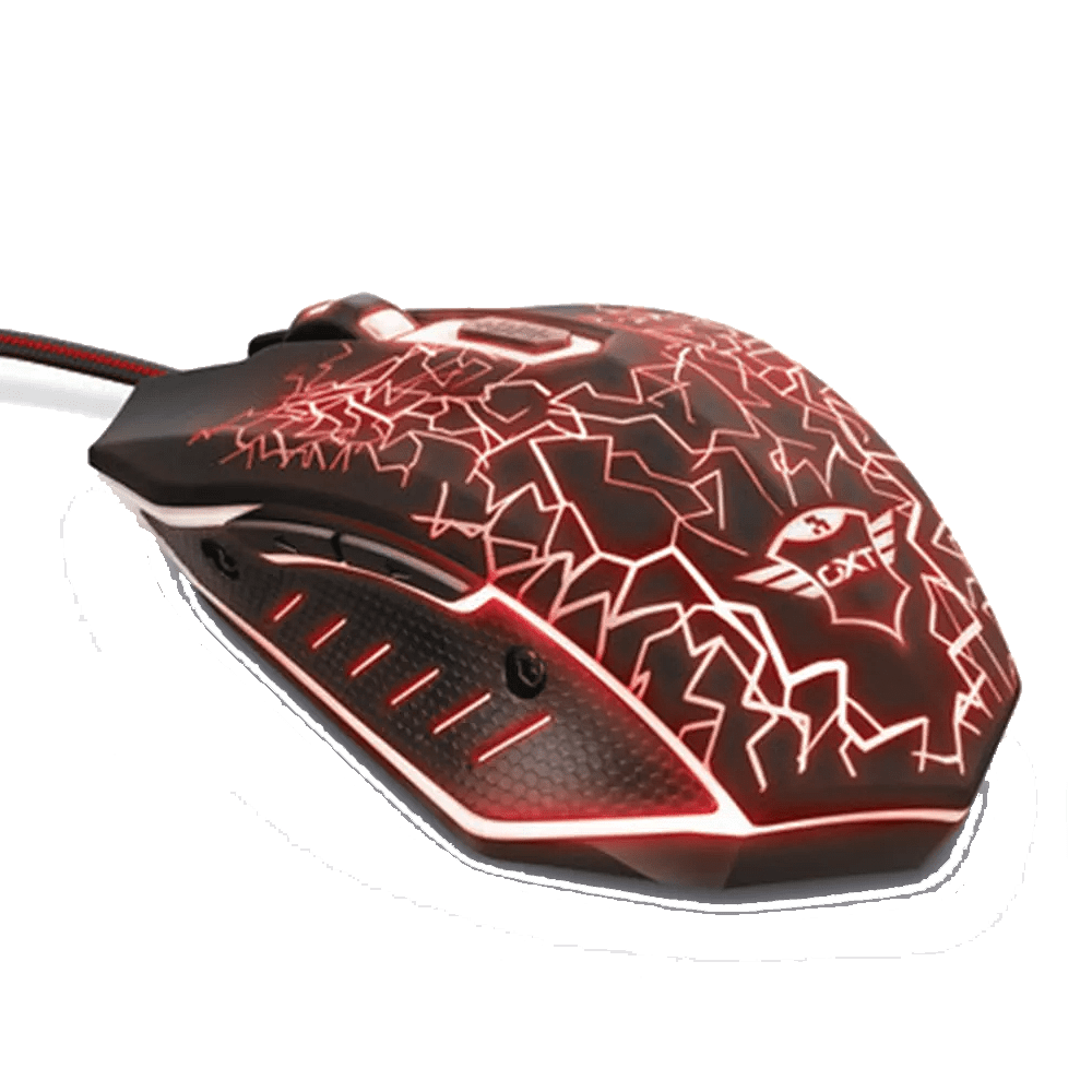 Noir - Trust - GXT 105 Izza Illuminated Gaming Mouse - 1