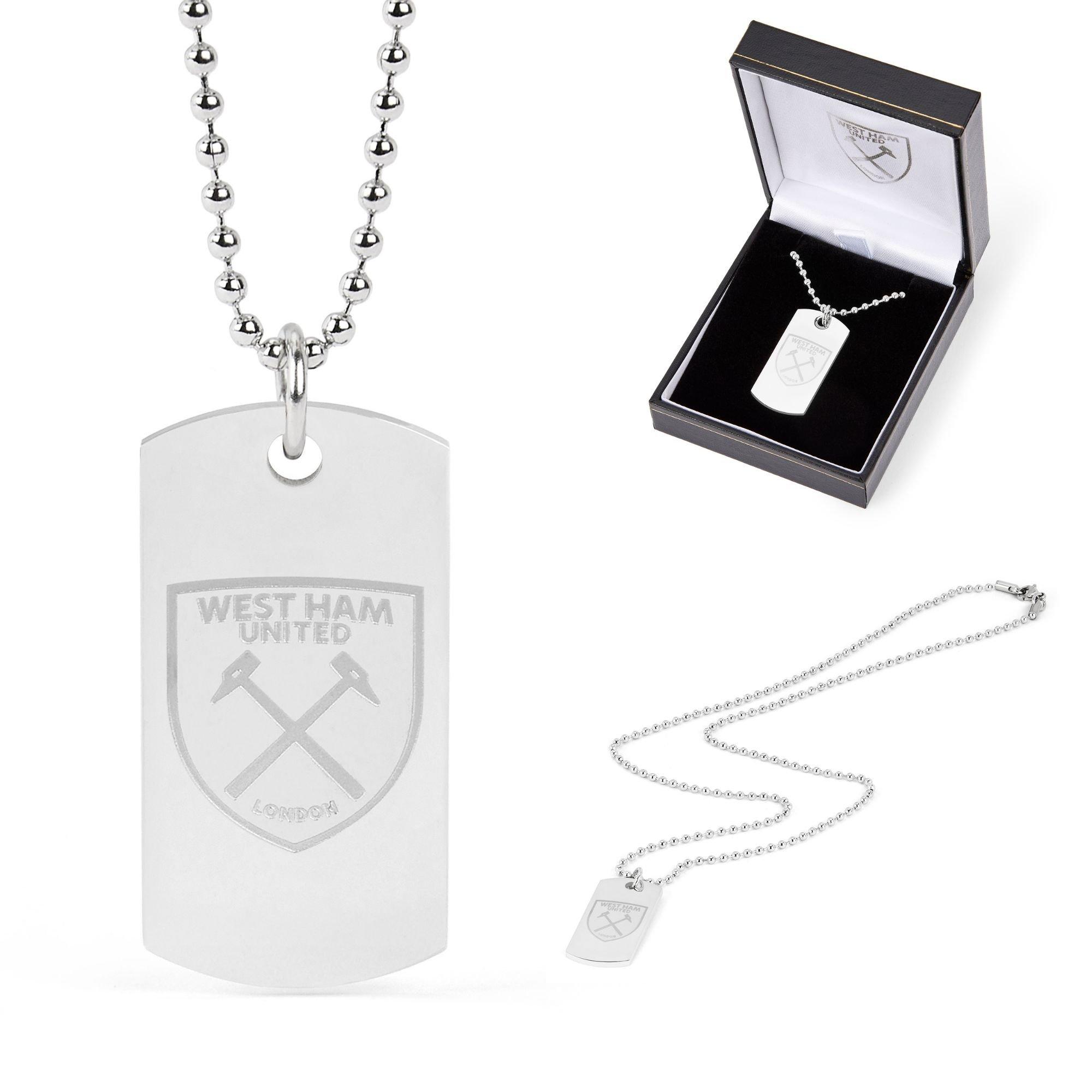 Team Officially Licensed Stainless Steel Dog Tag and Ball Chain