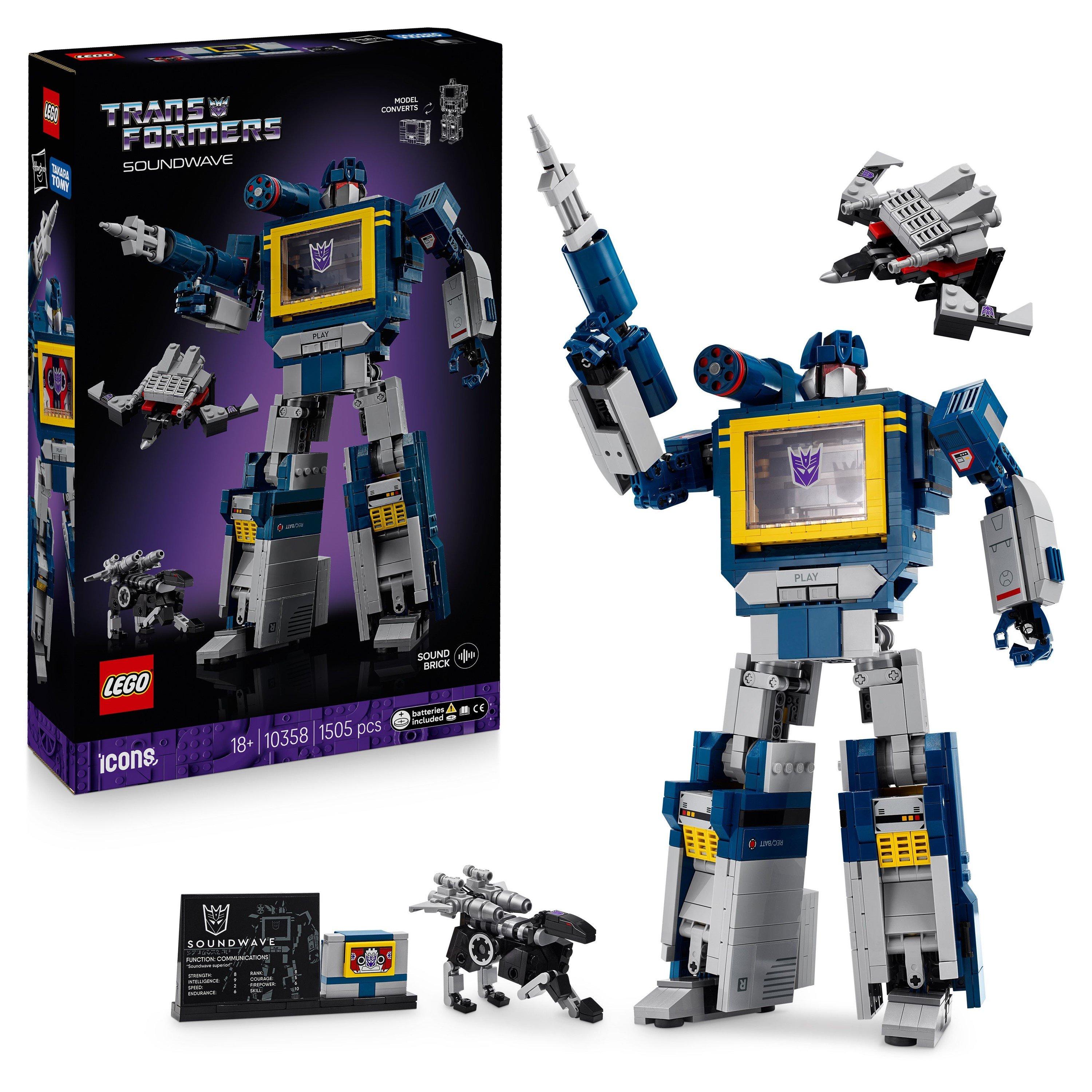 Trnsfrmrs Sndwv - LEGO - LEGO Icons Transformers: Soundwave Set for Adults 10358 - 1