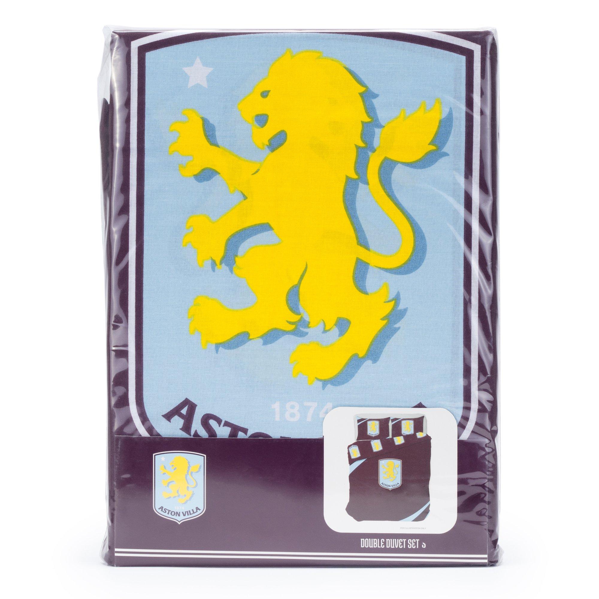 Aston Villa FC - Team - Aston Villa Officially Licensed Double Bedding Set Reversible (1 duvet cover 2 pillowcases) - 4