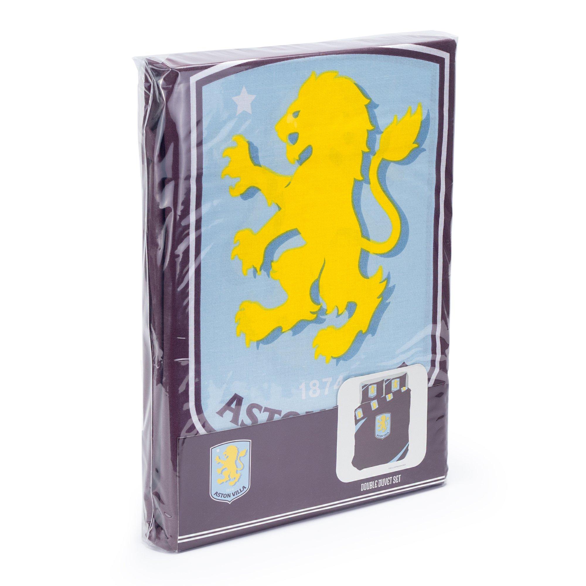 Aston Villa FC - Team - Aston Villa Officially Licensed Double Bedding Set Reversible (1 duvet cover 2 pillowcases) - 6