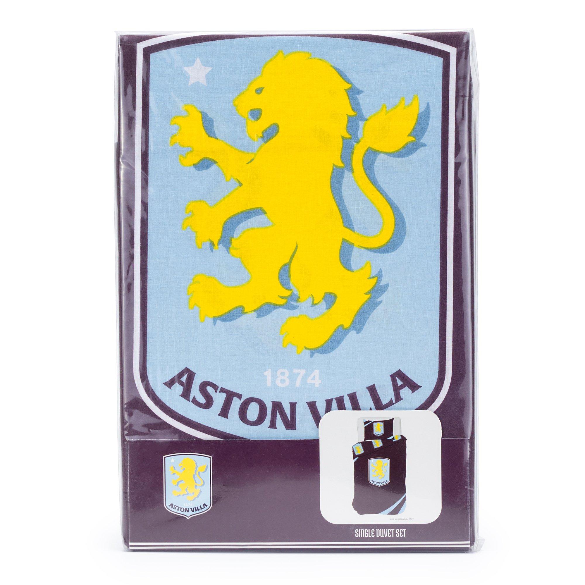 Aston Villa FC - Team - Aston Villa Officially Licensed Single Bedding Set Reversible (1 duvet cover 1 pillowcase) - 4