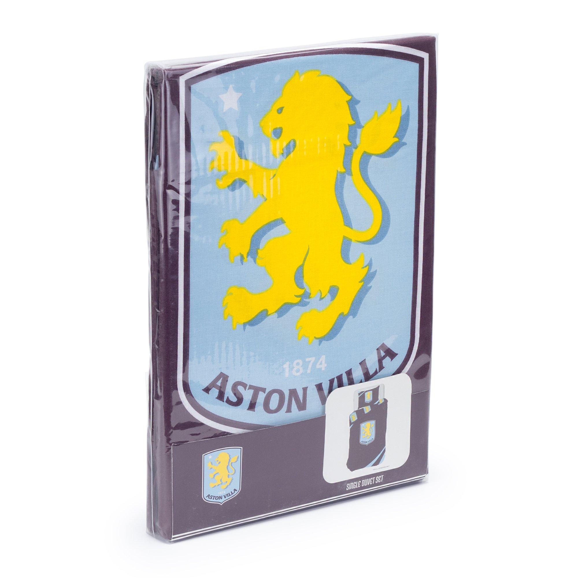 Aston Villa FC - Team - Aston Villa Officially Licensed Single Bedding Set Reversible (1 duvet cover 1 pillowcase) - 6