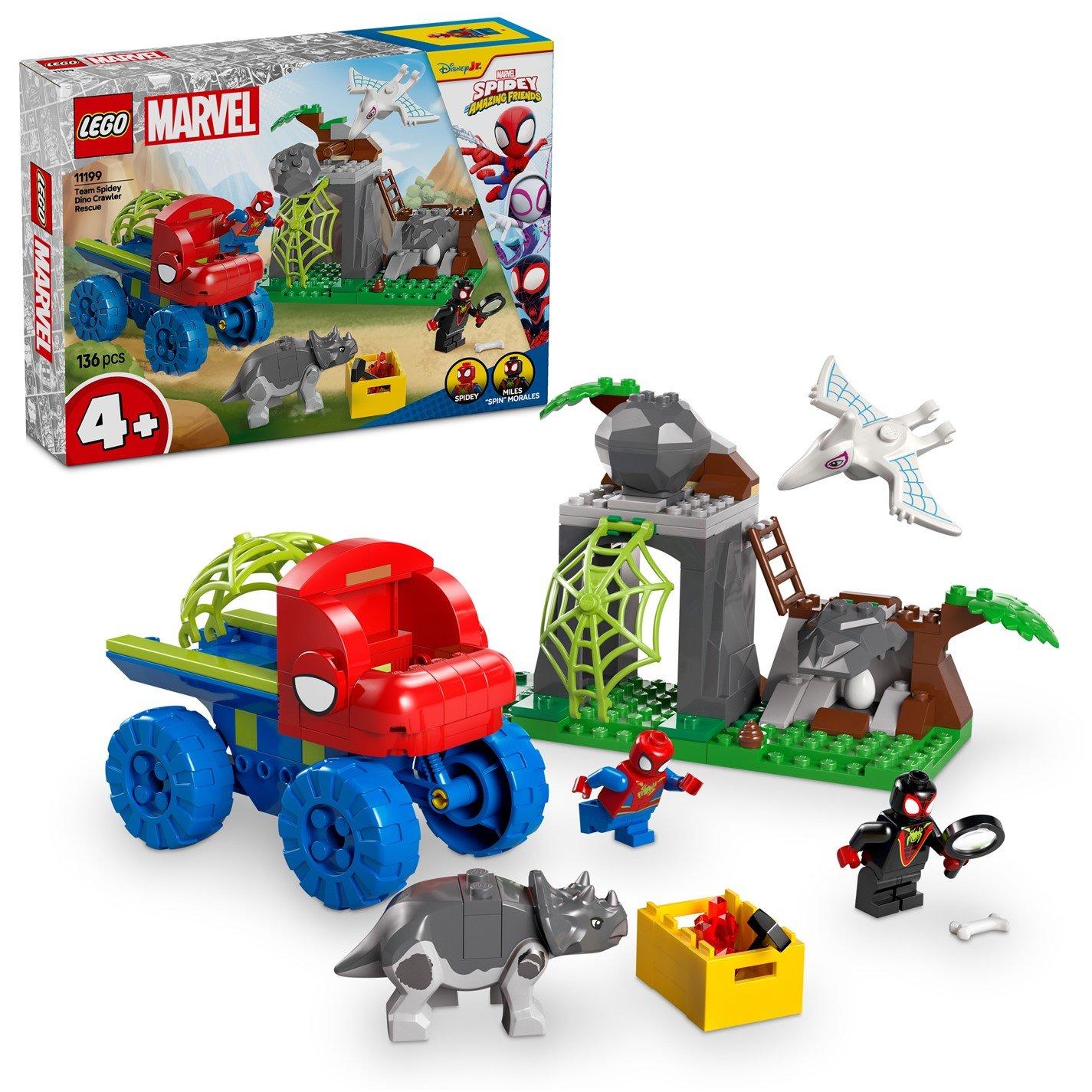 Spidey - LEGO - LEGO Marvel 11199 Spidey And His Amazing Friends Team Spidey Dino Crawler Rescue - 1