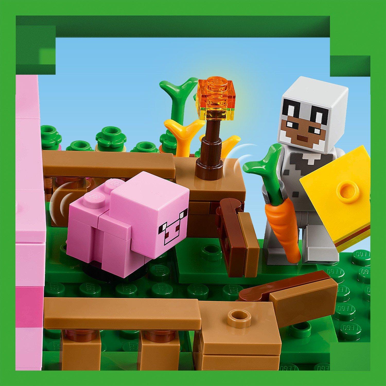 Minecraft - LEGO - Minecraft The Baby Pig House Toy for Kids 21268 - 13