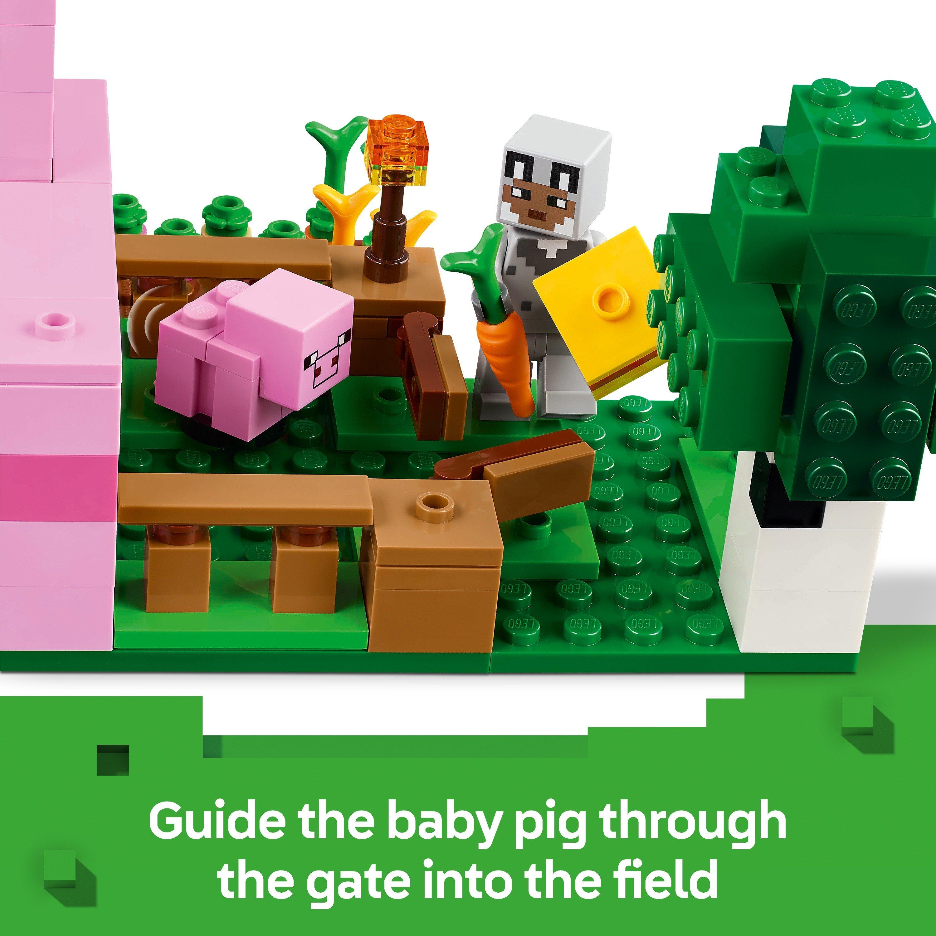 Minecraft - LEGO - Minecraft The Baby Pig House Toy for Kids 21268 - 5