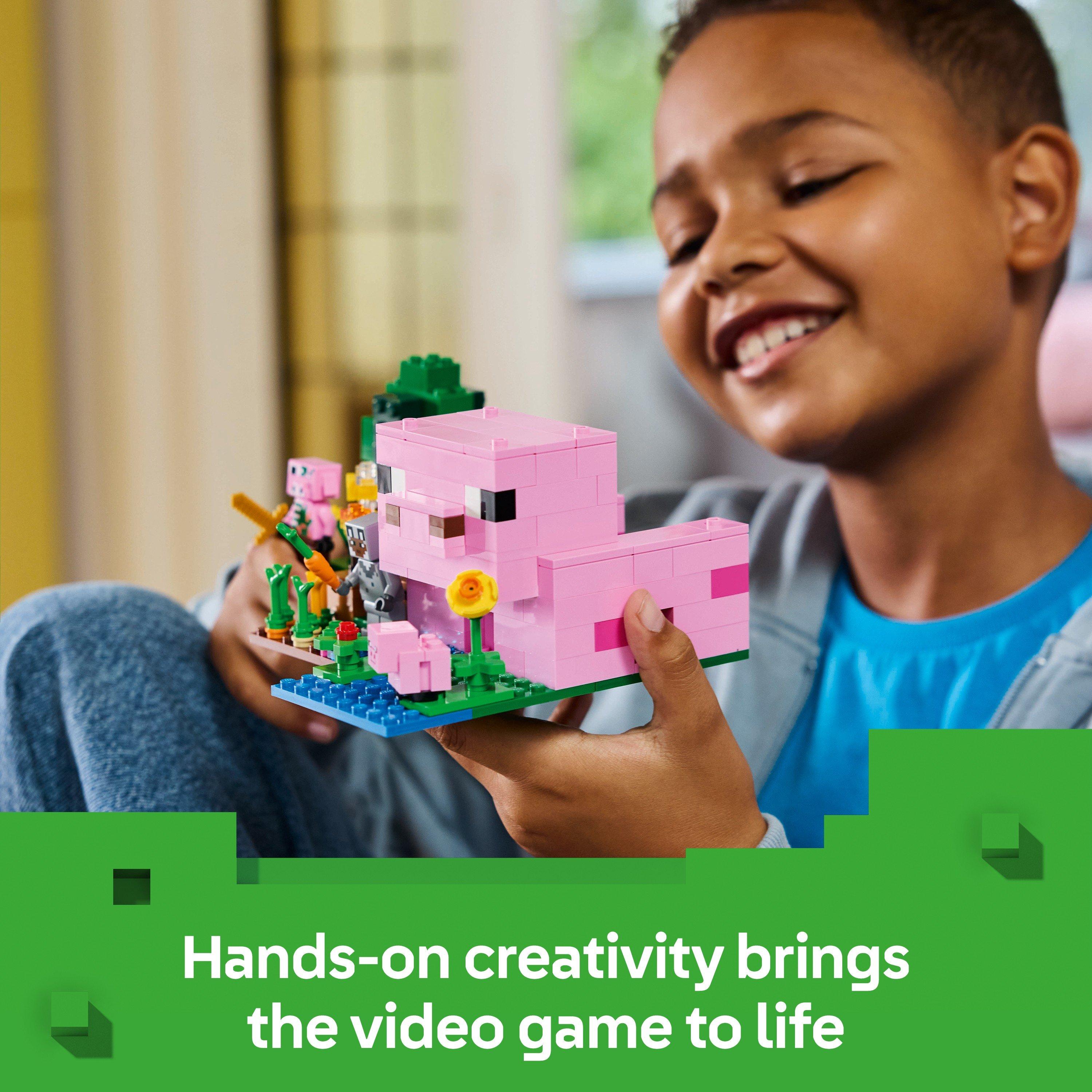 Minecraft - LEGO - Minecraft The Baby Pig House Toy for Kids 21268 - 6