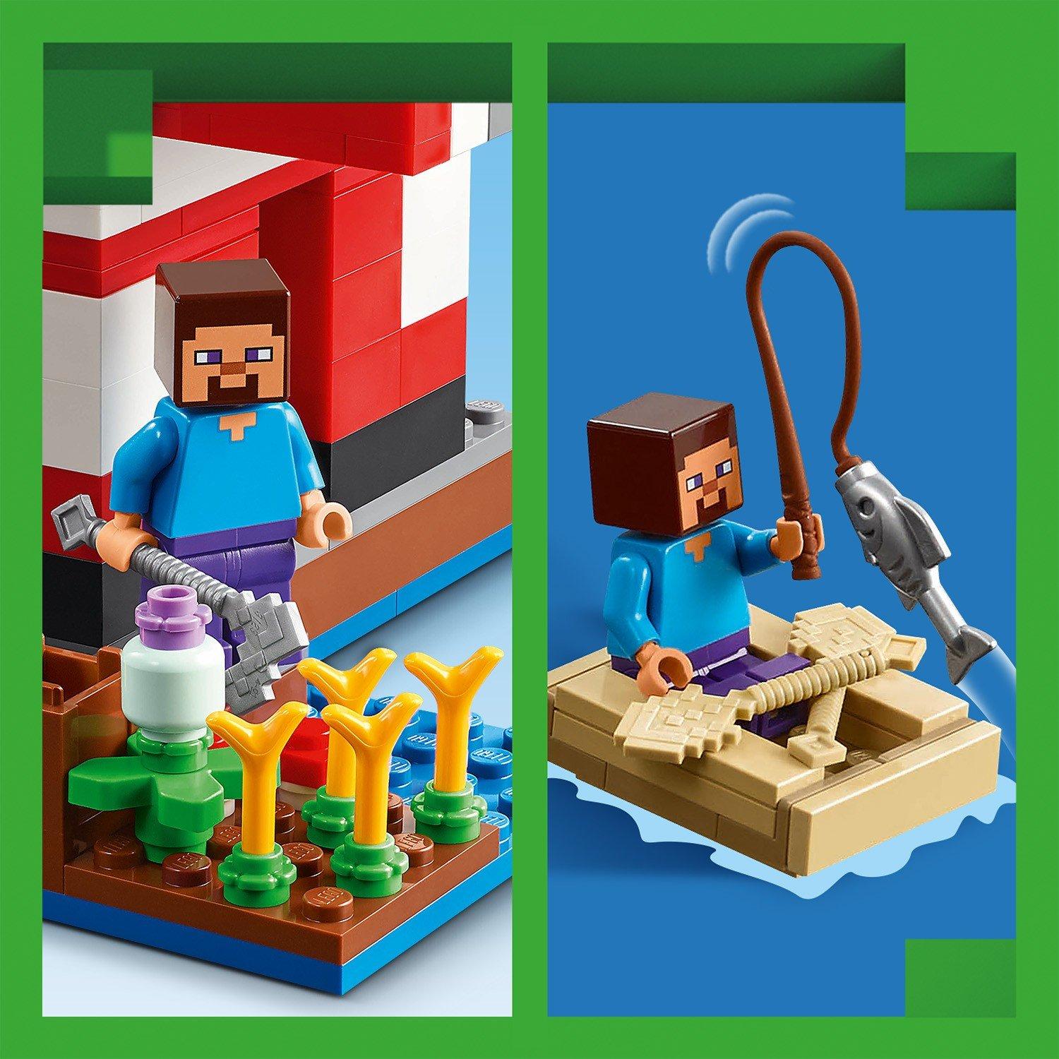 Minecraft - LEGO - Minecraft The Mooshroom House Toy Playset 21270 - 13