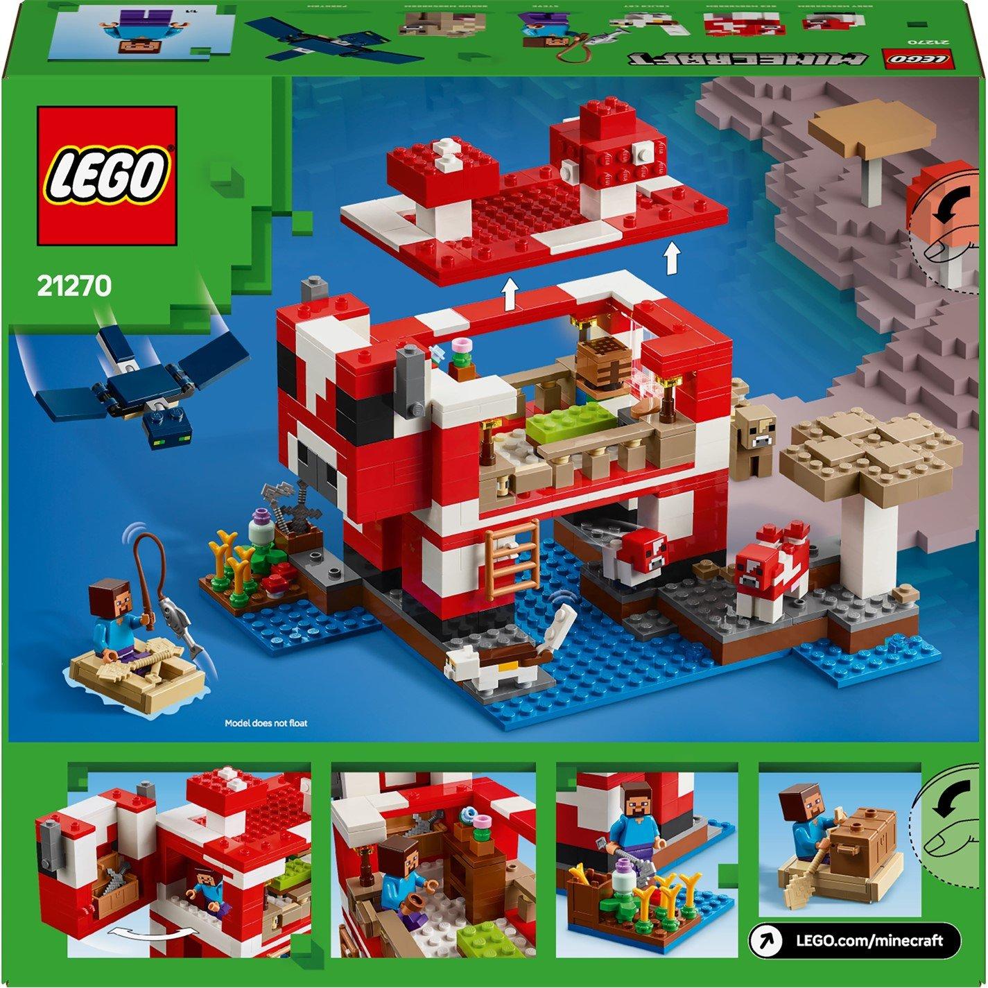 Minecraft - LEGO - LEGO Minecraft The Mooshroom House Toy Playset 21270 - 4