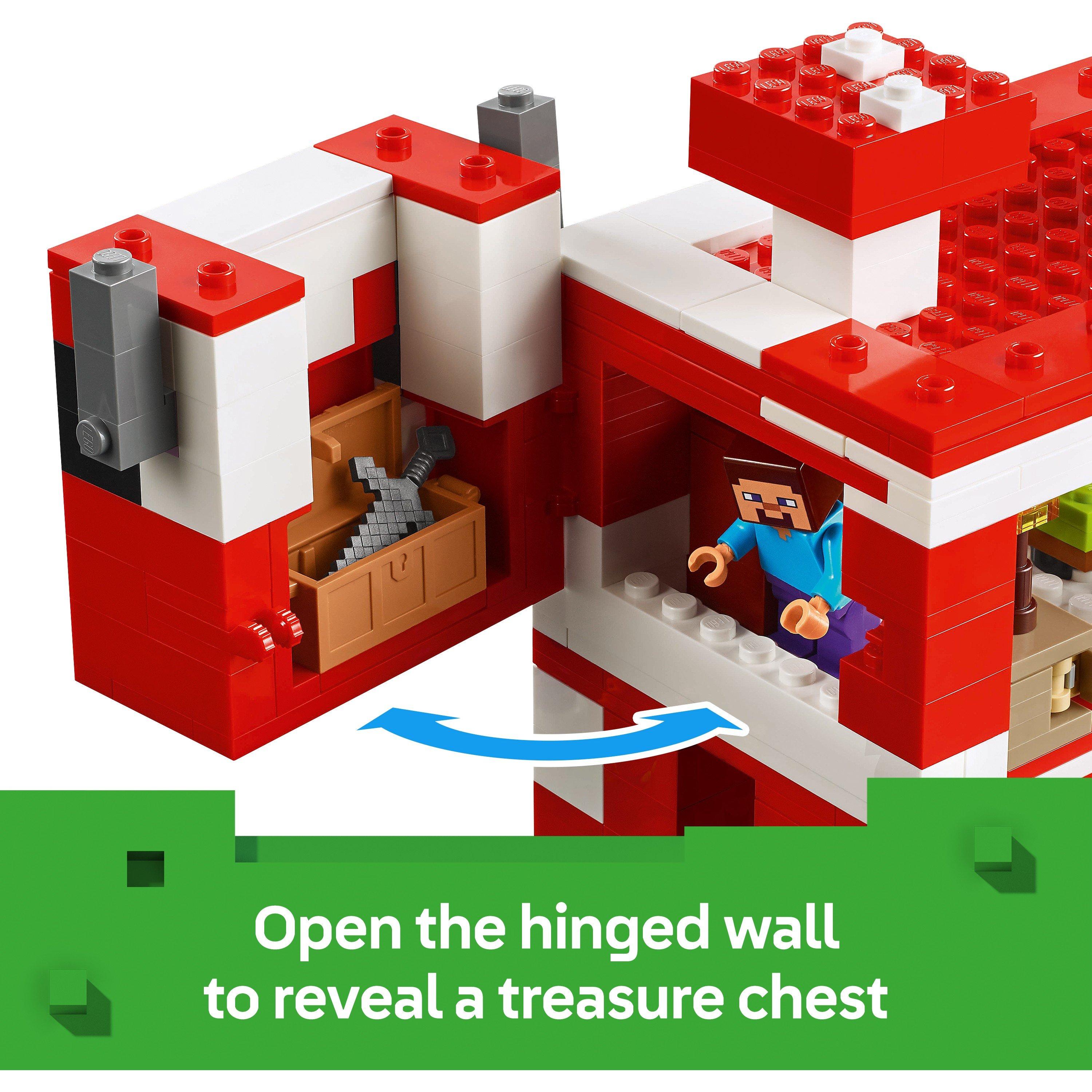 Minecraft - LEGO - Minecraft The Mooshroom House Toy Playset 21270 - 5